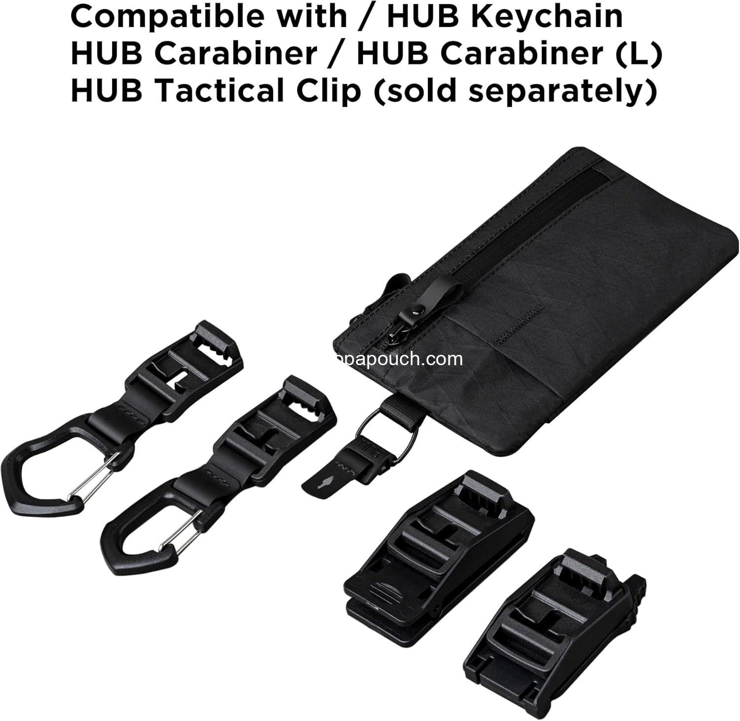 Wholesale RFID Blocking Zip Clutch Passport Wallet EDC Carrier 3 External Slots Supplier