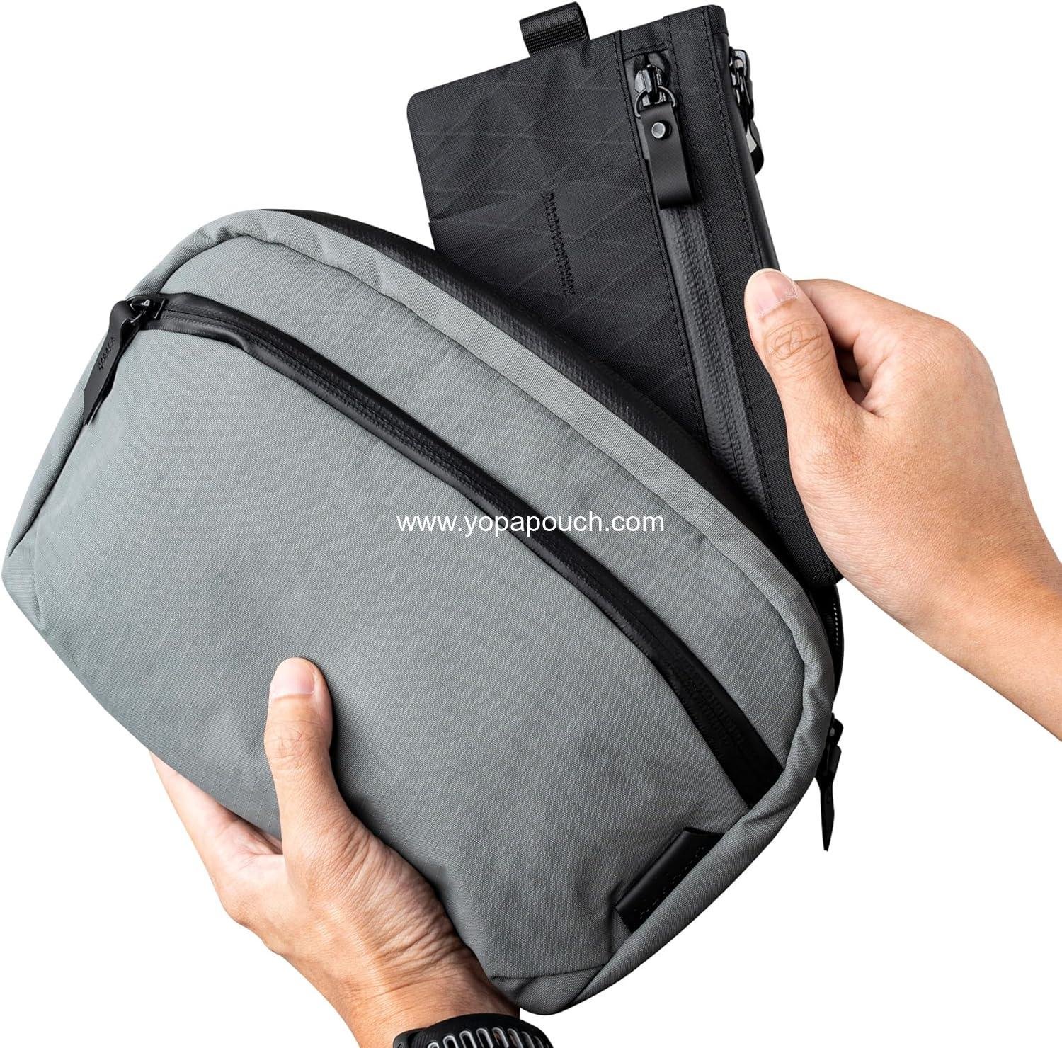 Wholesale RFID Blocking Zip Clutch Passport Wallet EDC Carrier 3 External Slots Supplier