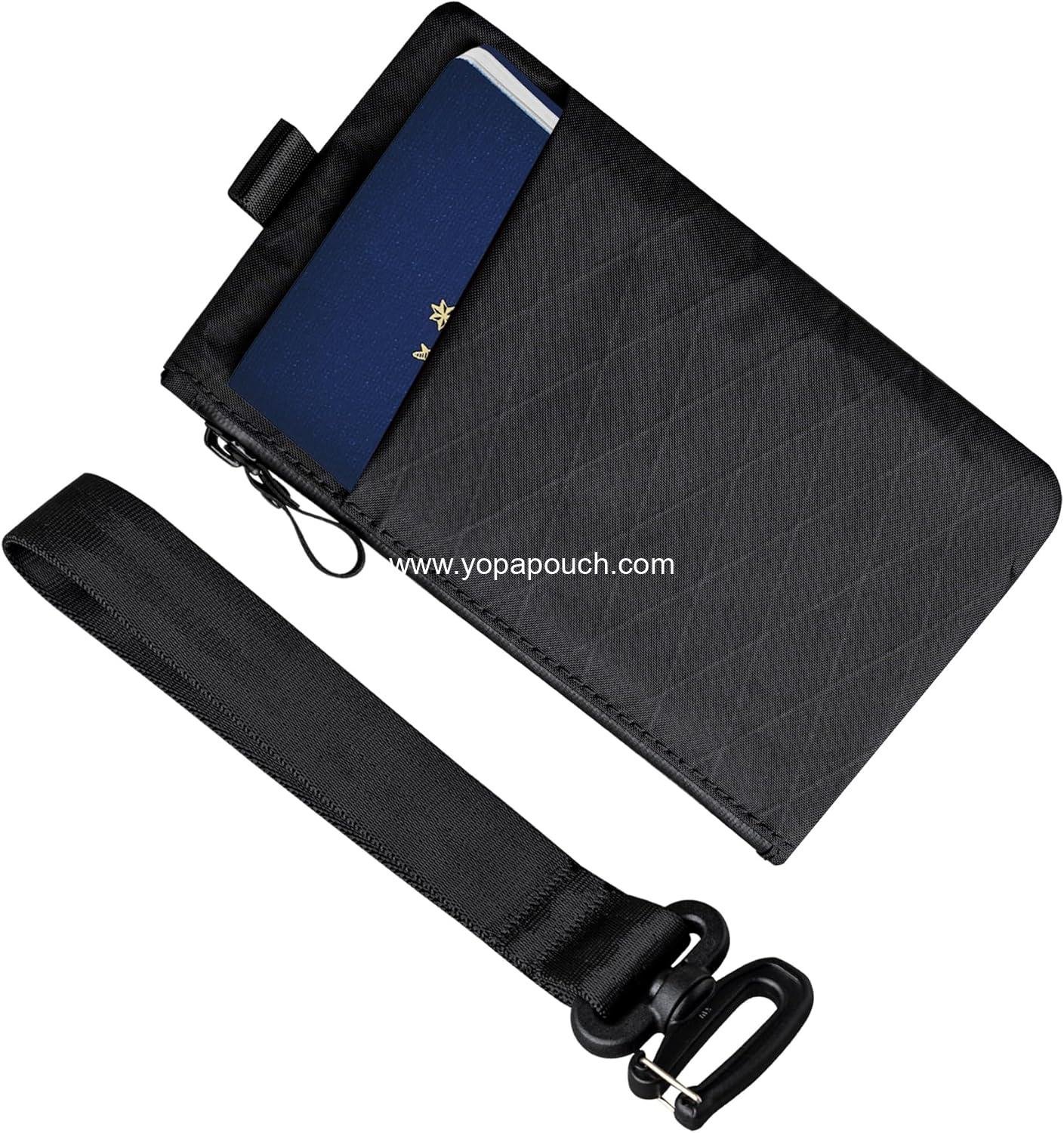 Wholesale RFID Blocking Zip Clutch Passport Wallet EDC Carrier 3 External Slots Supplier