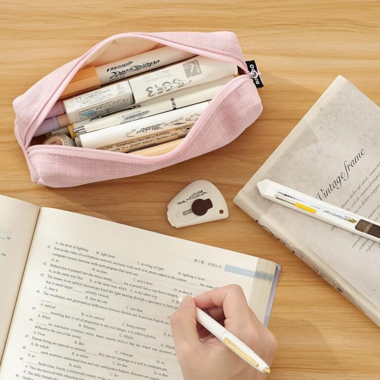 Wholesale Small Pencil Case Student Coin Cosmetic Pouch Office Stationery Organizer for Teens School Pink Supplier