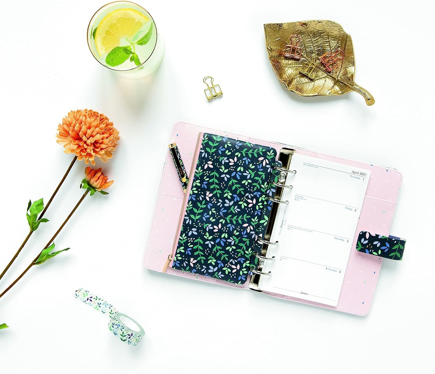 Custom Logo A5/Personal Size Compatible Zipper Pouch Accessory 6.7