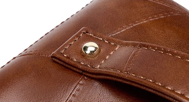 Private Label Waterproof PU Leather Makeup Cosmetic Bags, Travel Toiletry Organizer Pouch with Custom Logo Divider for Women Supplier (Brown)