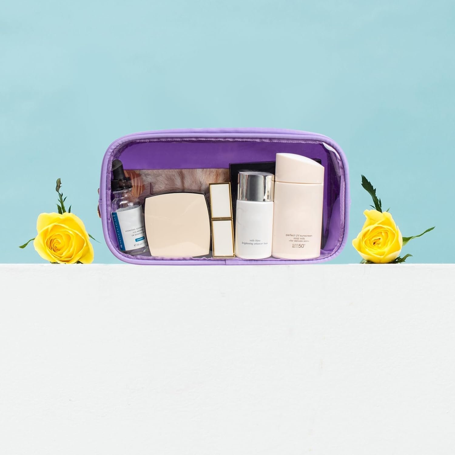 Private Label Clear TSA Approved Mini Small Makeup Bag Cosmetics Pouch Purse Zipper Pink Cute Toiletry Travel Essentials Custom Logo Supplier Private Label Clear TSA Approved Mini Small Makeup Bag Cosmetics Pouch Purse Zipper Pink Cute Toiletry Travel Essentials Custom Logo Supplier