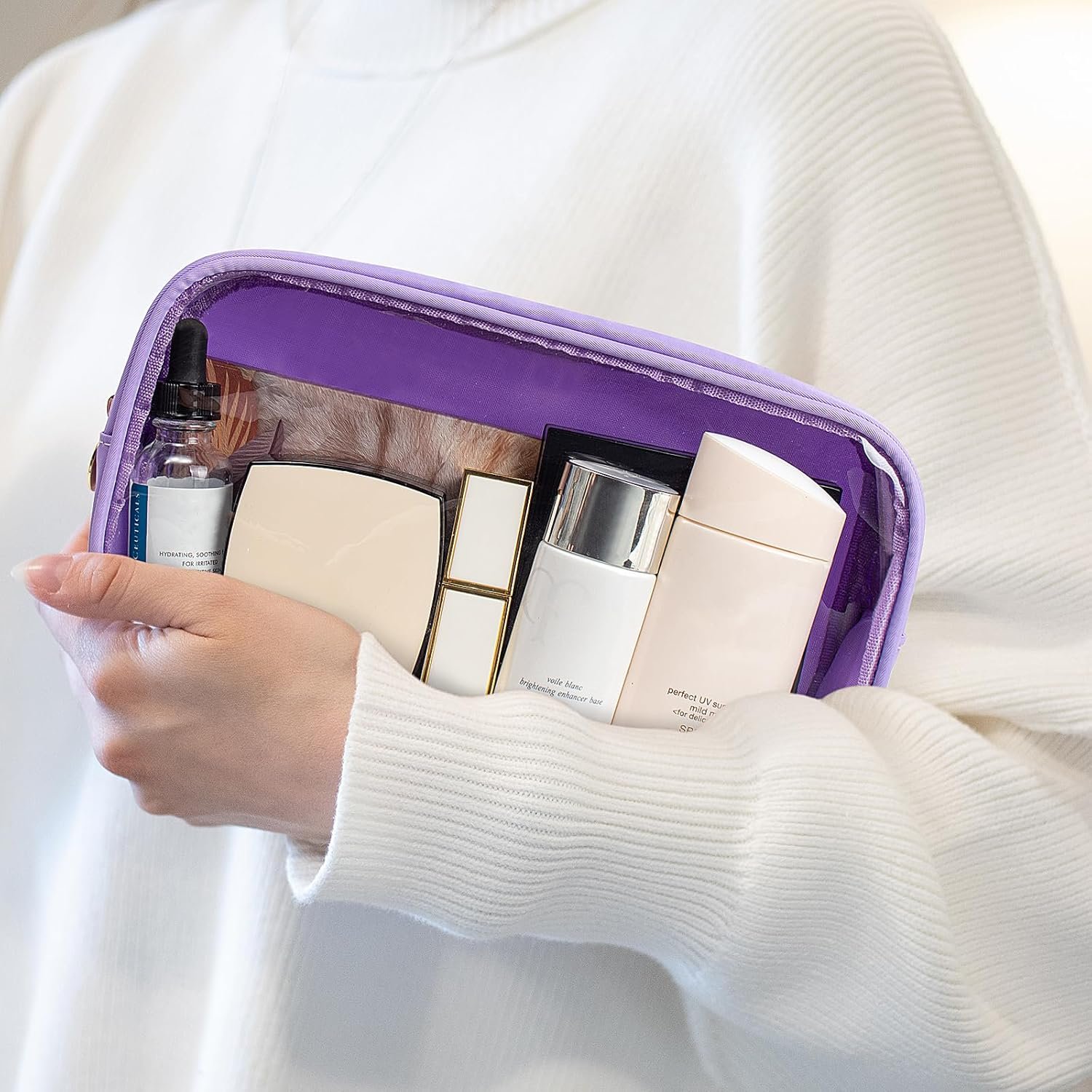 Private Label Clear TSA Approved Mini Small Makeup Bag Cosmetics Pouch Purse Zipper Pink Cute Toiletry Travel Essentials Custom Logo Supplier Private Label Clear TSA Approved Mini Small Makeup Bag Cosmetics Pouch Purse Zipper Pink Cute Toiletry Travel Essentials Custom Logo Supplier