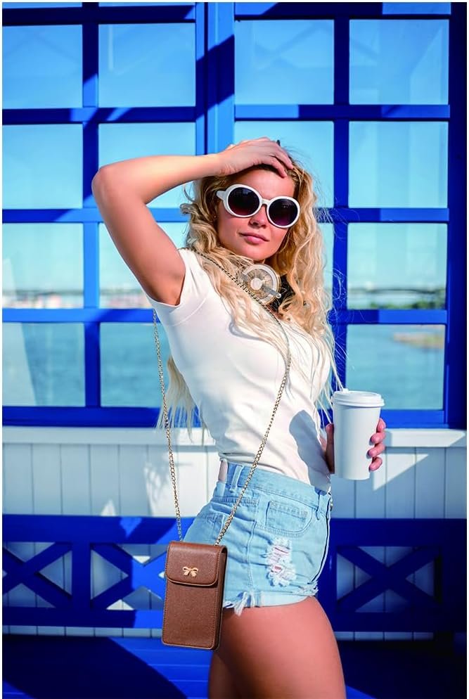 Custom Logo Small Crossbody Cell Phone Purse, Private Label RFID Phone Bag for Women with Credit Card Slot Supplier