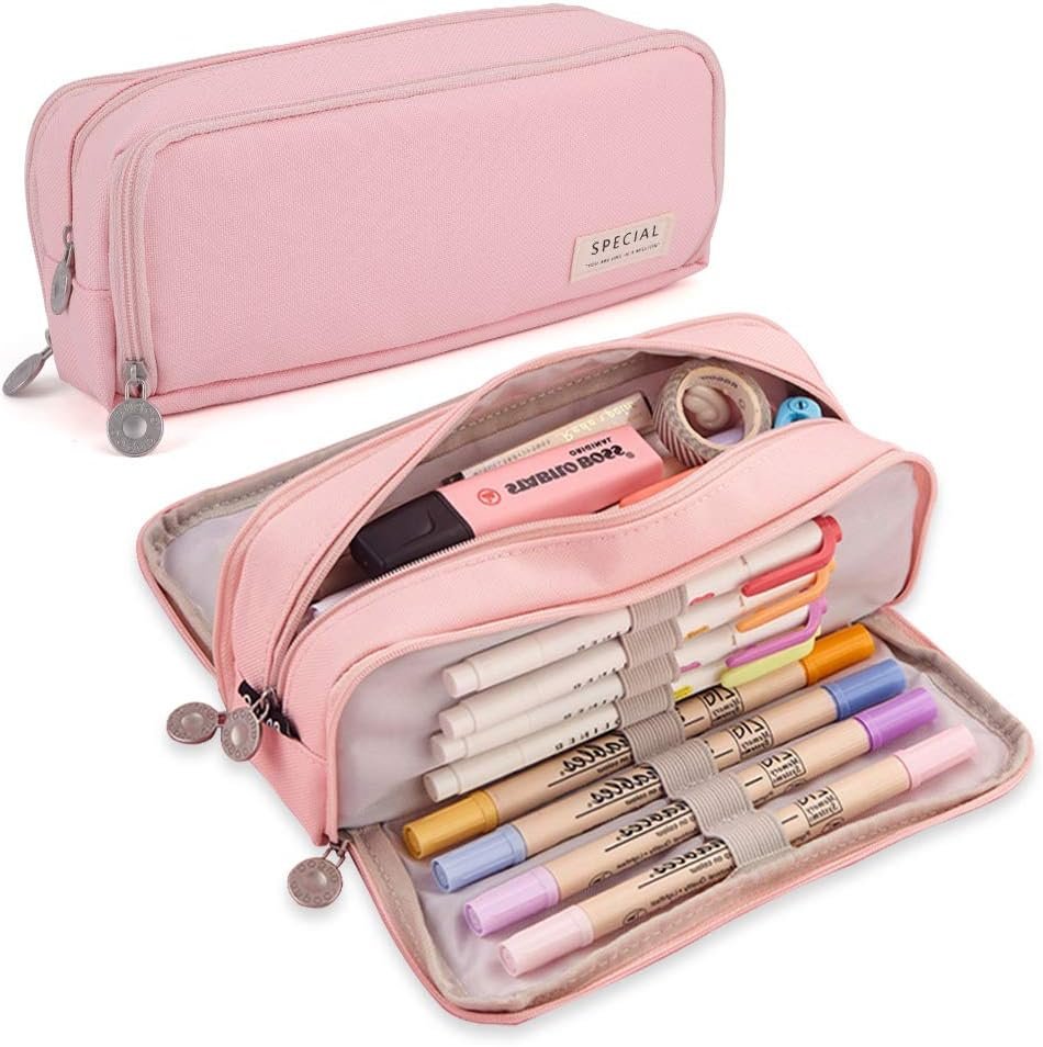 Manufacturer Large 3 Compartment Pencil Case Custom Logo Big Capacity Pencil Pouch Bag for Kids Teens Girls Boys Students School Supplies Oxford Organizer Pen Cosmetic Makeup Pouch Private Label