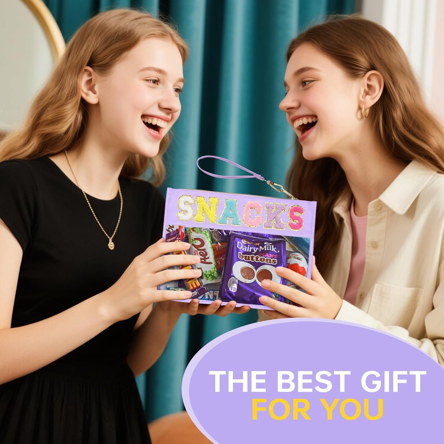 Custom Logo Chenille Letter Clear Zipper Pouch Preppy Patch Private Label Nylon Cosmetic Makeup Bag Waterproof Travel Organizer Bag Set Manufacturer for Women Valentines