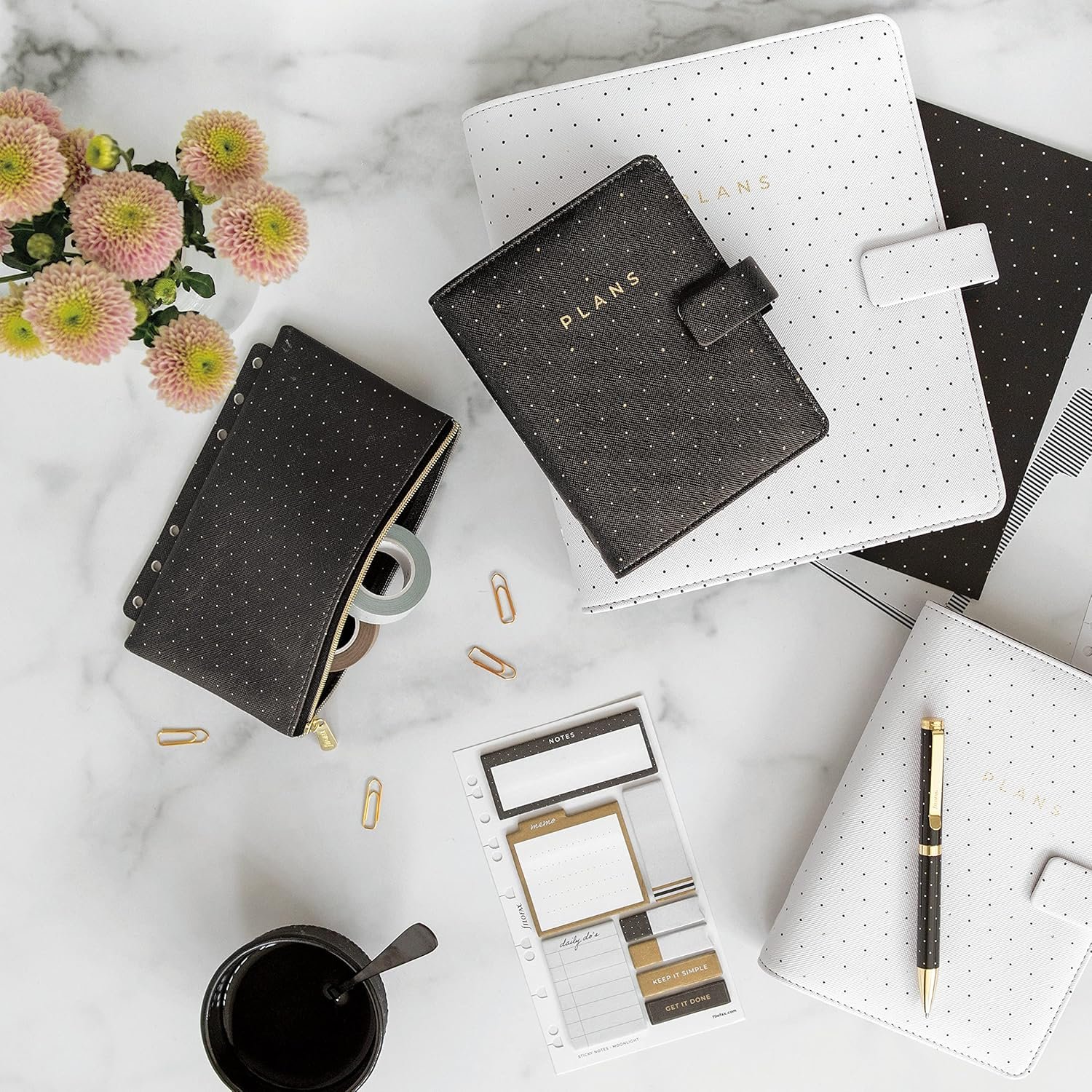 Private Label Moonlight Collection Zipper Pouch Accessory for A5 and Personal Size Organizers Custom Logo Supplier 6.7