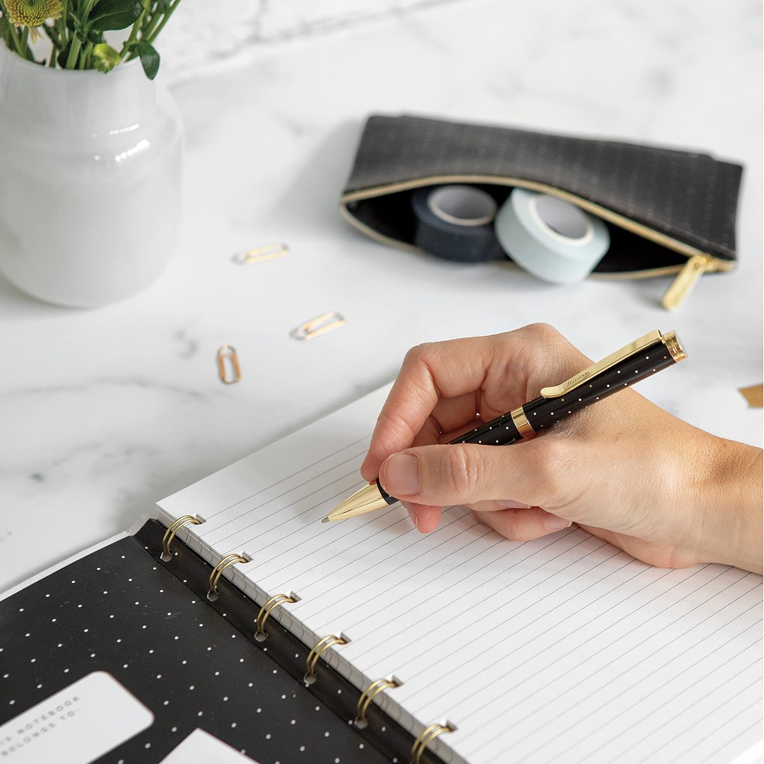 Private Label Moonlight Collection Zipper Pouch Accessory for A5 and Personal Size Organizers Custom Logo Supplier 6.7