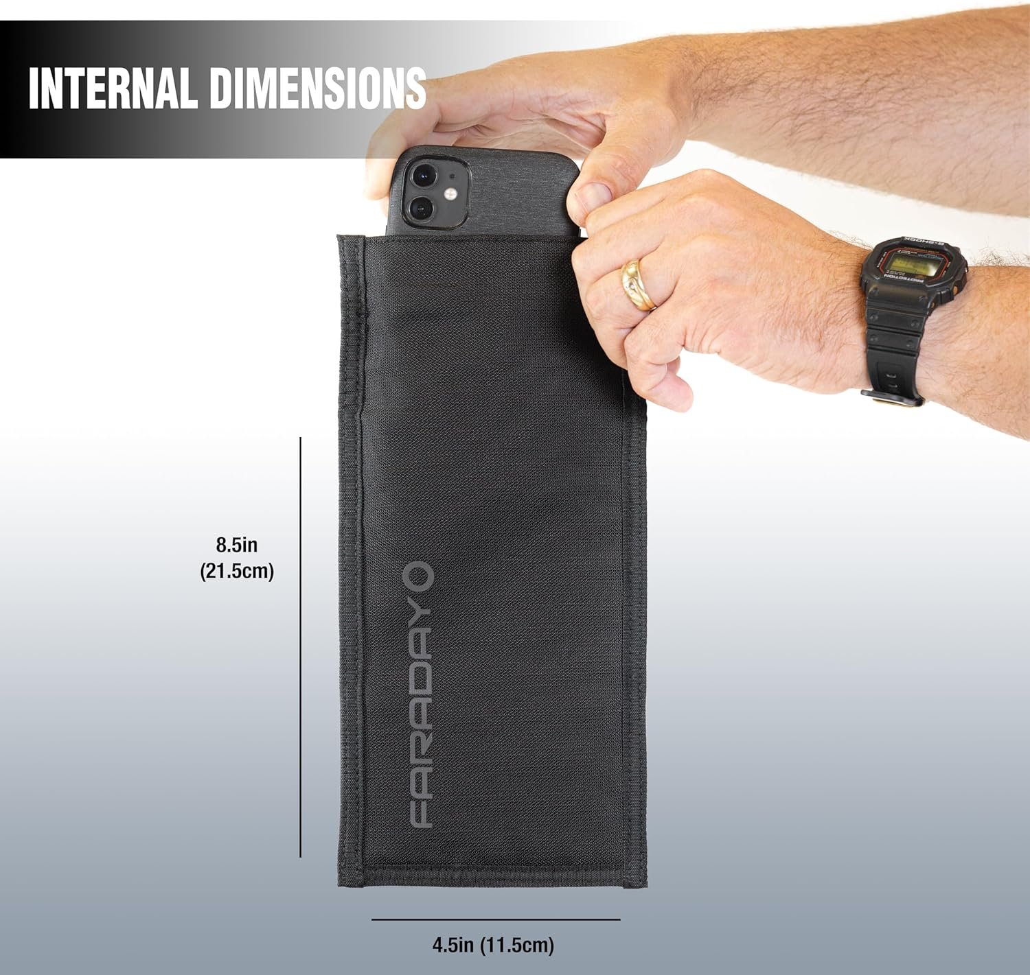 Private Label Faraday Bag Jacket Pro for Phones Magnetic Closure Shielding Custom Logo Law Enforcement Military Travel Data Security Privacy Anti-Tracking Anti-Hacking Black Phone Vertical Supplier Private Label Faraday Bag Jacket Pro for Phones Magnetic Closure Shielding Custom Logo Law Enforcement Military Travel Data Security Privacy Anti-Tracking Anti-Hacking Black Phone Vertical Supplier