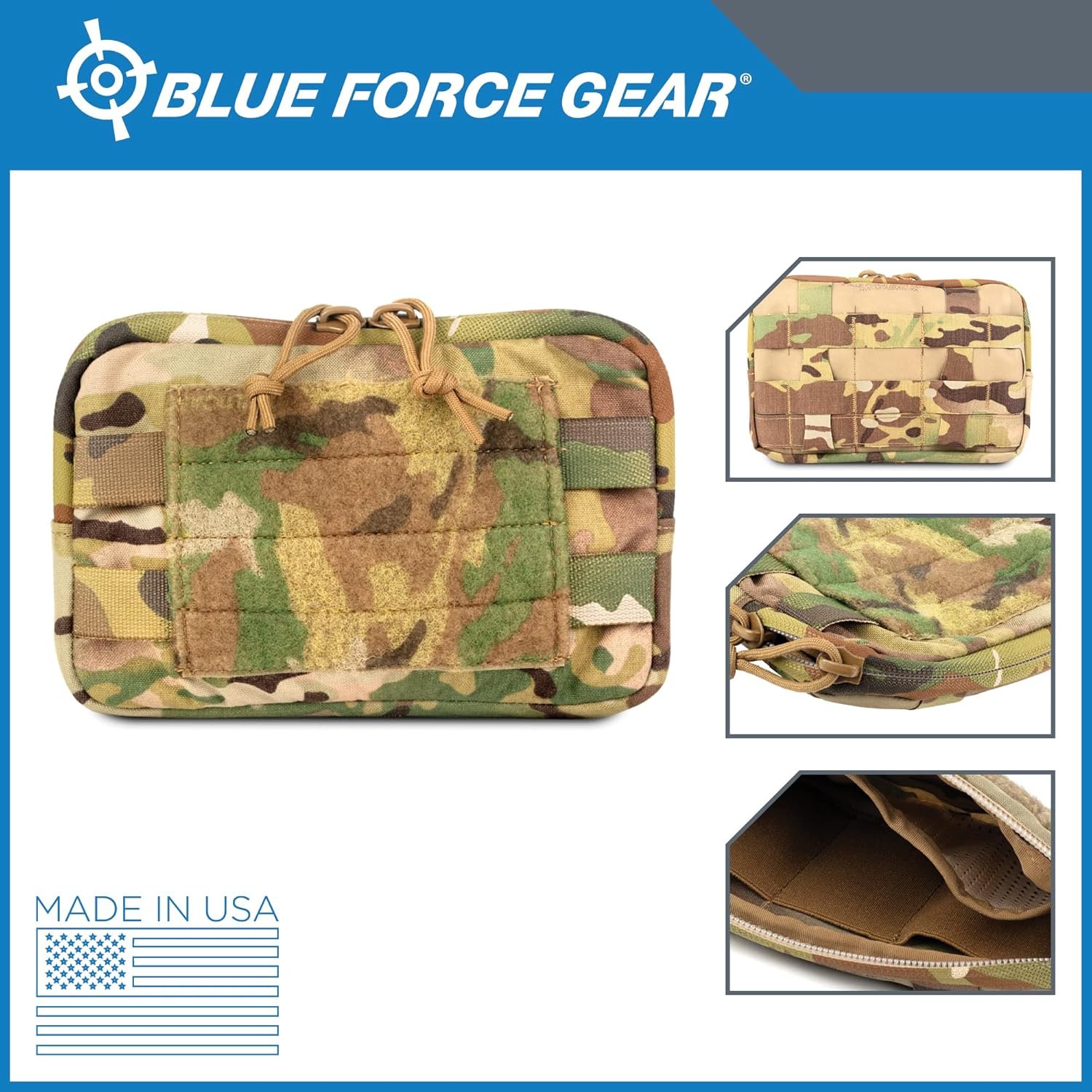 Supplier MOLLE Admin Pouch - Custom Logo EDC Pouch Durable MOLLE Accessories - Private Label Black 1 x 8 x 5.5 Inches