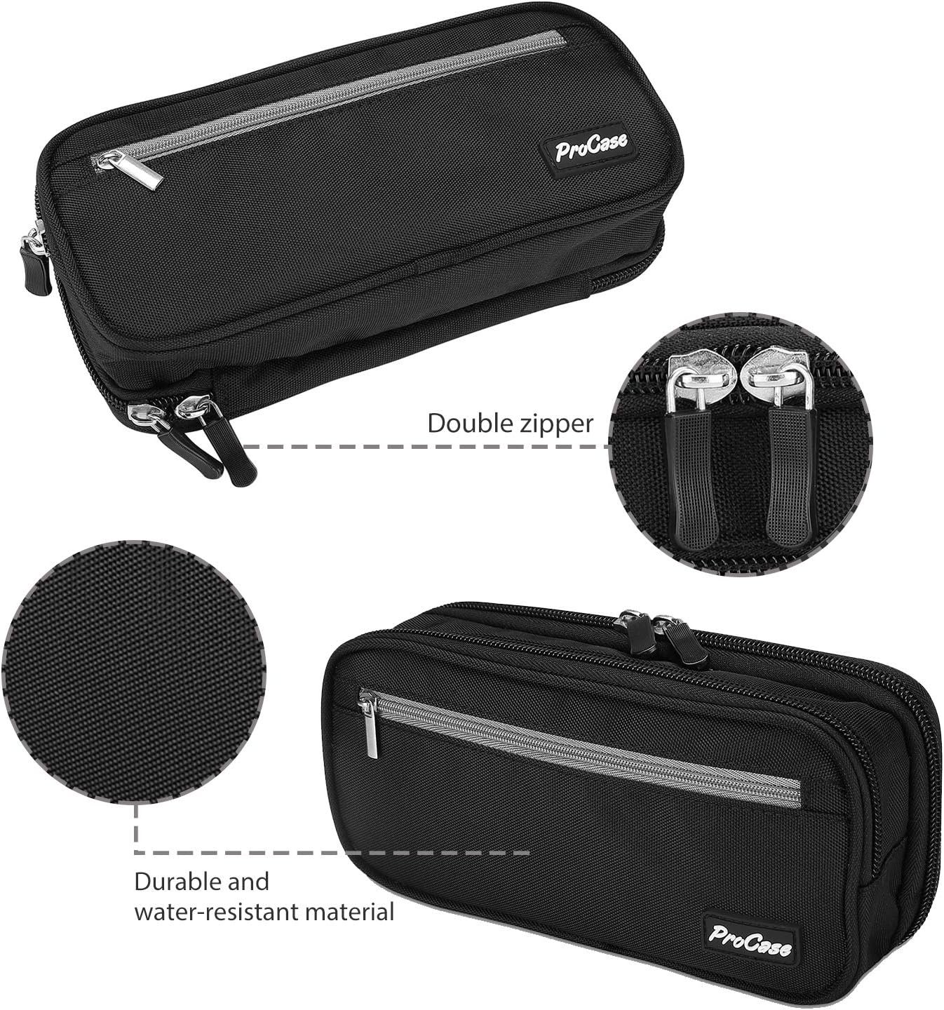 Private Label Two Layers Big Capacity Pencil Case Pen Organizer with Custom Logo Durable Stationery Holder Manufacturer for Markers School Office Supplies Desk Storage