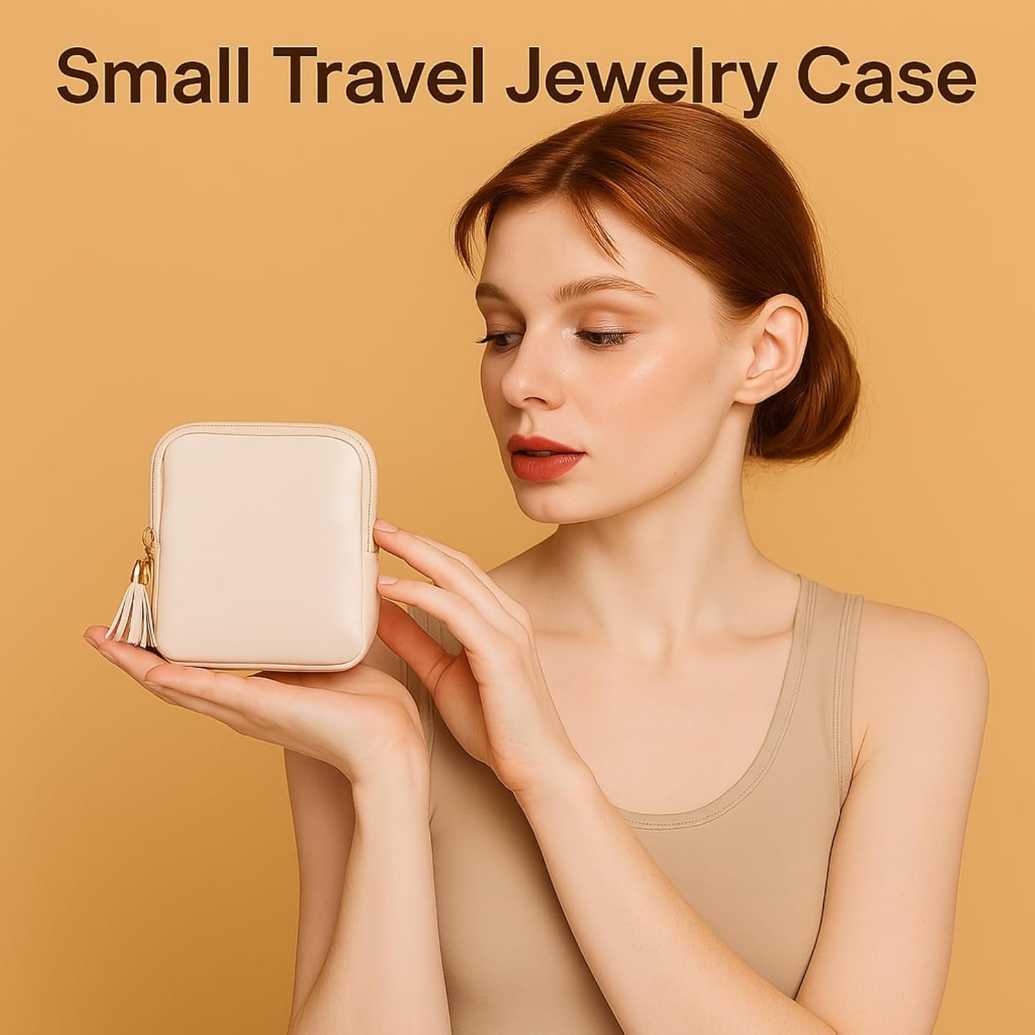 Custom Logo 2 Pcs Small Travel Jewelry Case for Women Girls Private Label Mini Zipper Pouch Organizer Bag Portable Waterproof Velvet for Rings Necklaces Manufacturer