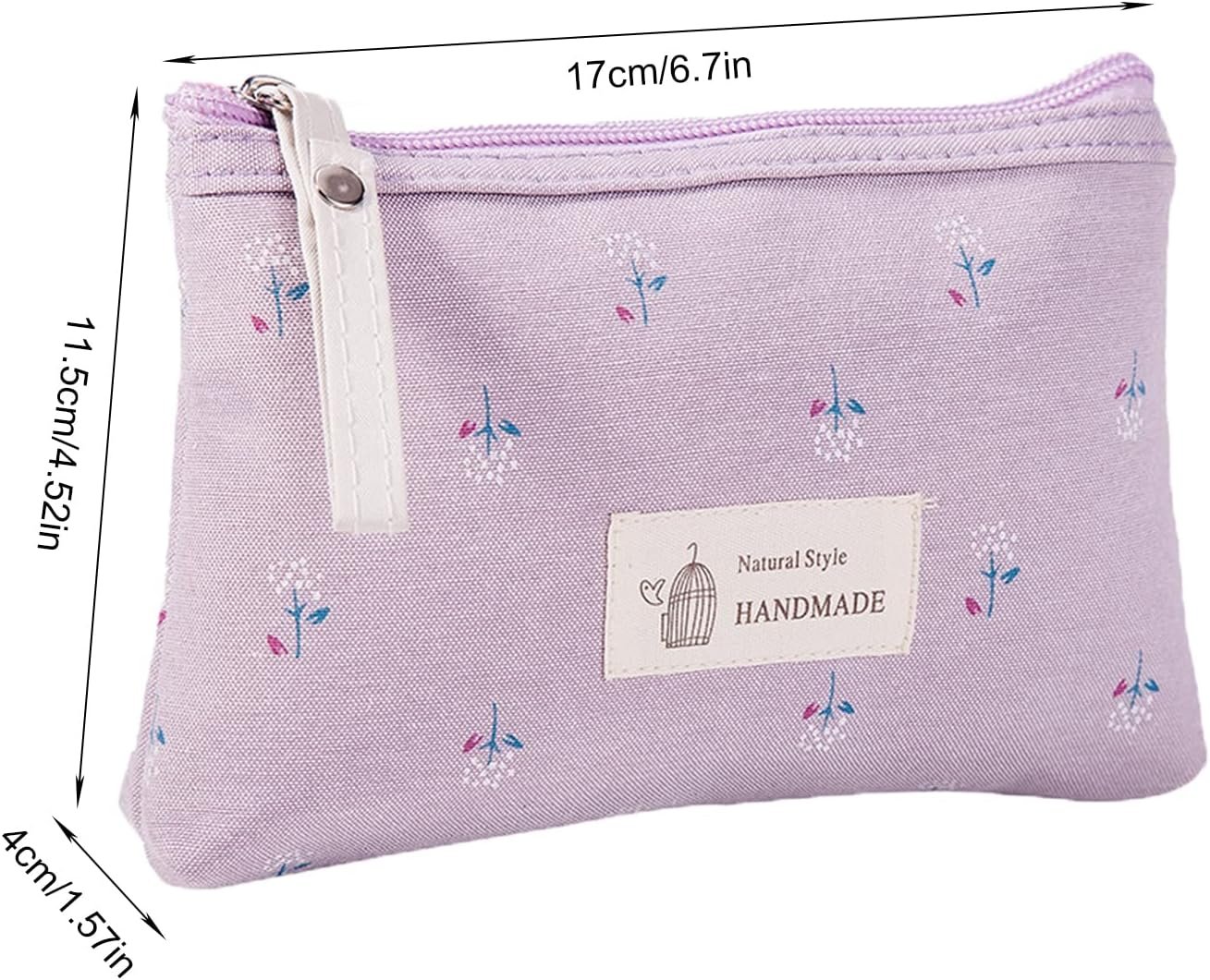 Custom Logo Canvas Cosmetic Bags 2 Pieces for Women Private Label Makeup Organizer Small Mini Toiletry Pouch Supplier