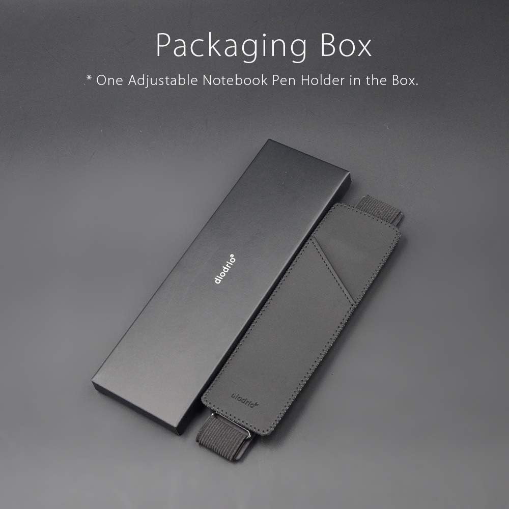 Custom Logo Adjustable Elastic Band Pen & Pencil Holder Sleeve Pouch Private Label for Hardcover Journals Notebooks Planners Binders Fits 8