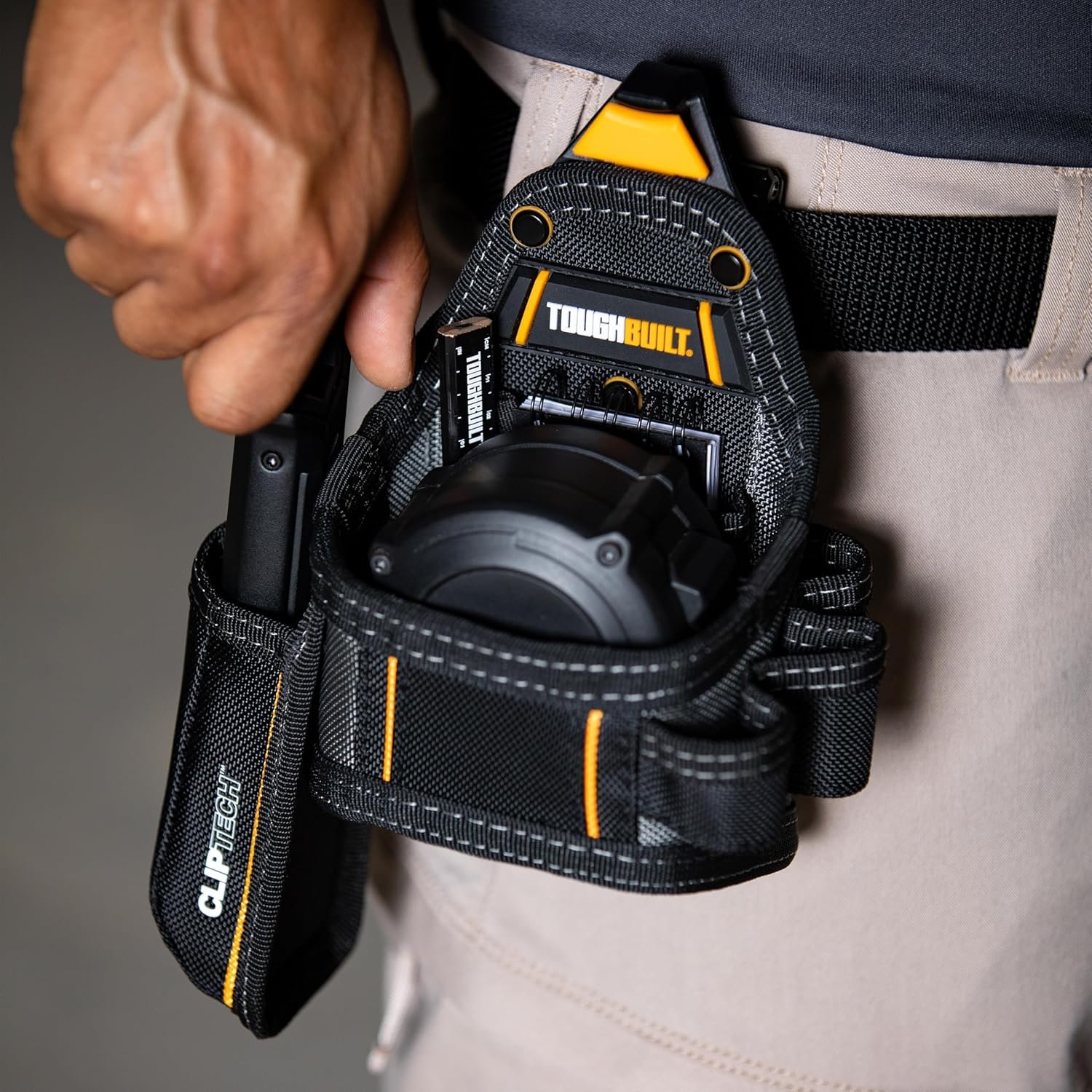 Private Label Heavy-Duty Utility Tool Pouch with Custom Logo Multiple Pockets Secure Attachment Jobsite Storage Manufacturer