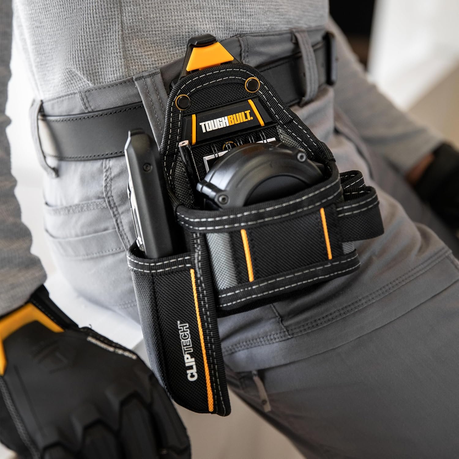 Private Label Heavy-Duty Utility Tool Pouch with Custom Logo Multiple Pockets Secure Attachment Jobsite Storage Manufacturer