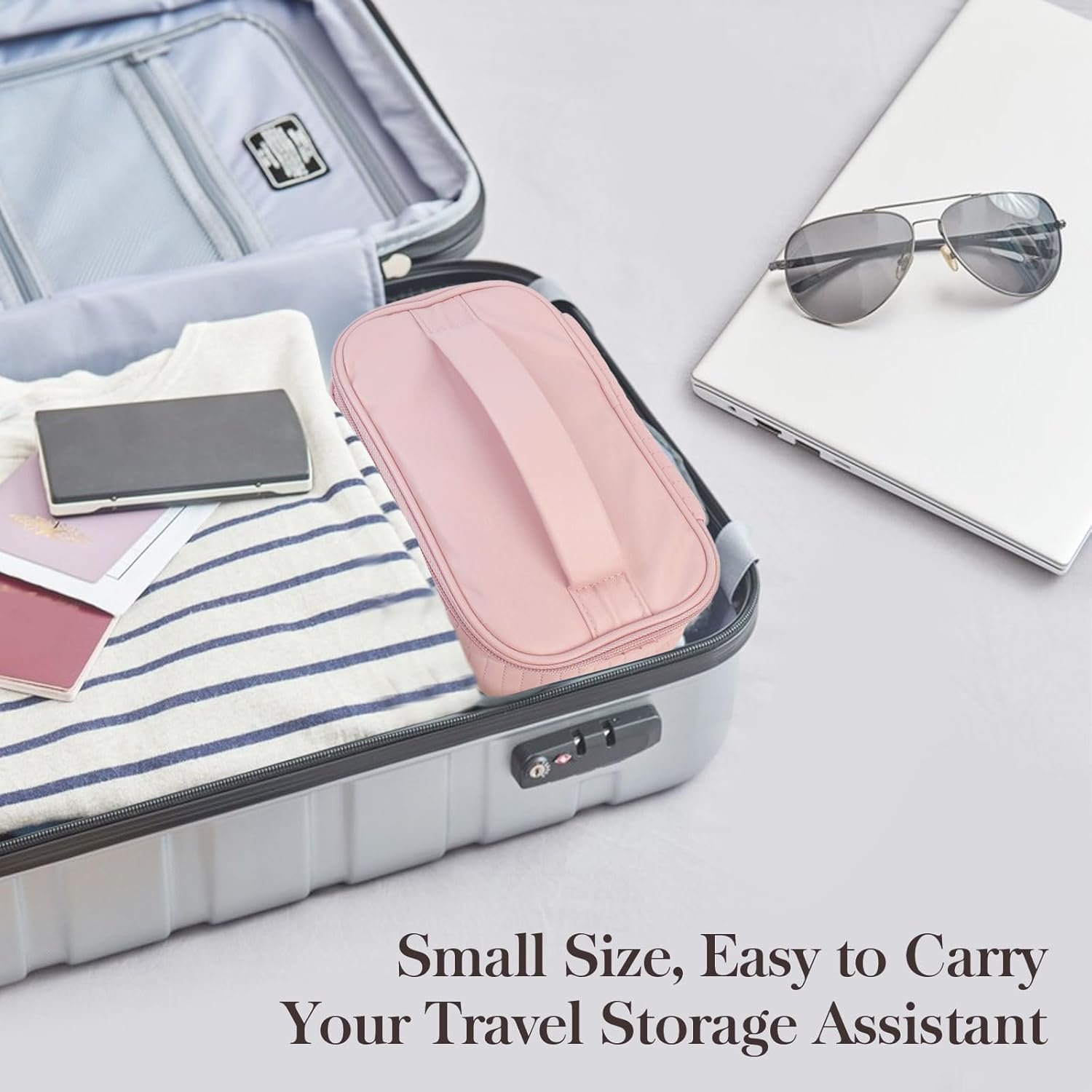 Private Label Large Capacity Travel Makeup Cosmetic Organizer Bag, Custom Logo Portable PU Leather Toiletry Pouch Storage, Manufacturer Bags for Women