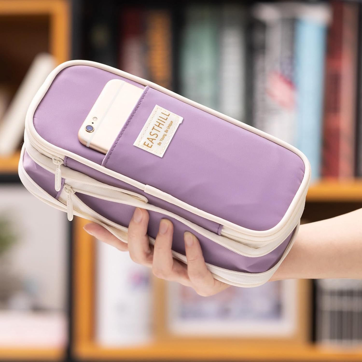 Custom Logo Big Capacity Pencil Case Large Pencil Pouch Private Label Stationery Pen Bag Supplier for Teen Girls - Purple Custom Logo Big Capacity Pencil Case Large Pencil Pouch Private Label Stationery Pen Bag Supplier for Teen Girls - Purple