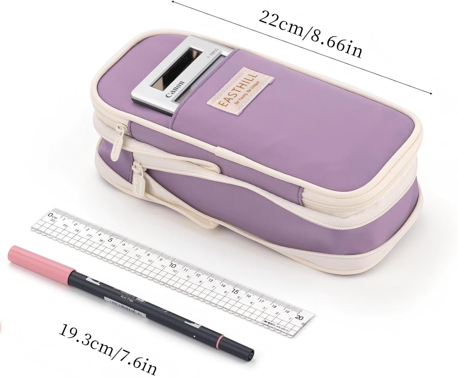 Custom Logo Big Capacity Pencil Case Large Pencil Pouch Private Label Stationery Pen Bag Supplier for Teen Girls - Purple Custom Logo Big Capacity Pencil Case Large Pencil Pouch Private Label Stationery Pen Bag Supplier for Teen Girls - Purple