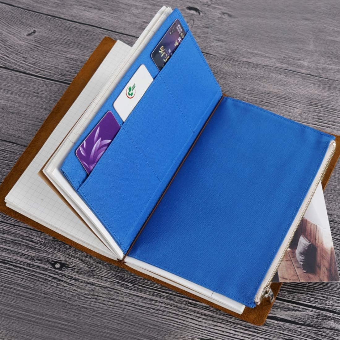 Private Label Canvas Zipper Pocket Insert Pouch Refill for Travelers Notebook TN Accessories Standard Size Card Holder Storage Bag File Folder Stationery Deep Blue Custom Logo Manufacturer Private Label Canvas Zipper Pocket Insert Pouch Refill for Travelers Notebook TN Accessories Standard Size Card Holder Storage Bag File Folder Stationery Deep Blue Custom Logo Manufacturer