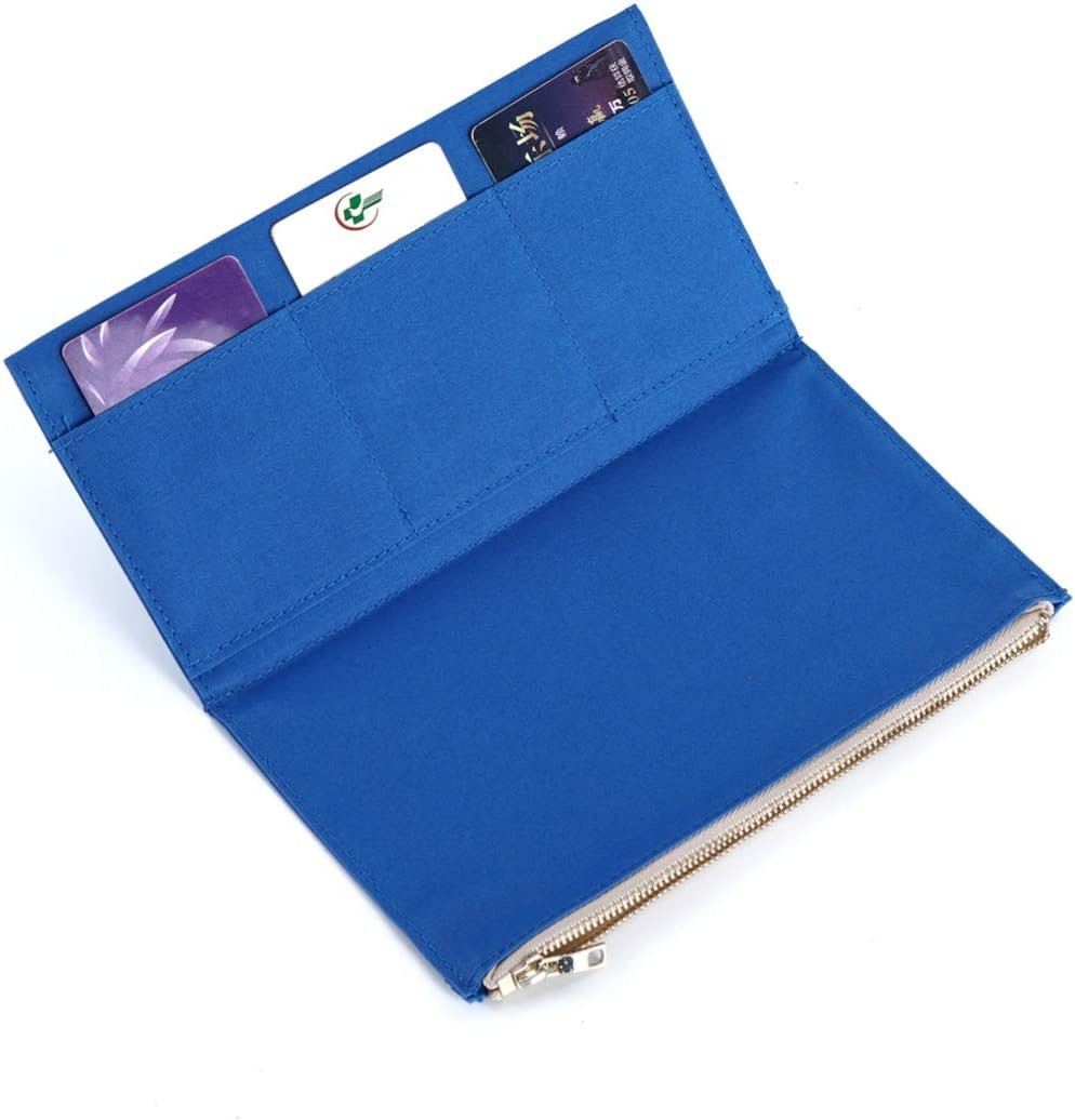 Private Label Canvas Zipper Pocket Insert Pouch Refill for Travelers Notebook TN Accessories Standard Size Card Holder Storage Bag File Folder Stationery Deep Blue Custom Logo Manufacturer