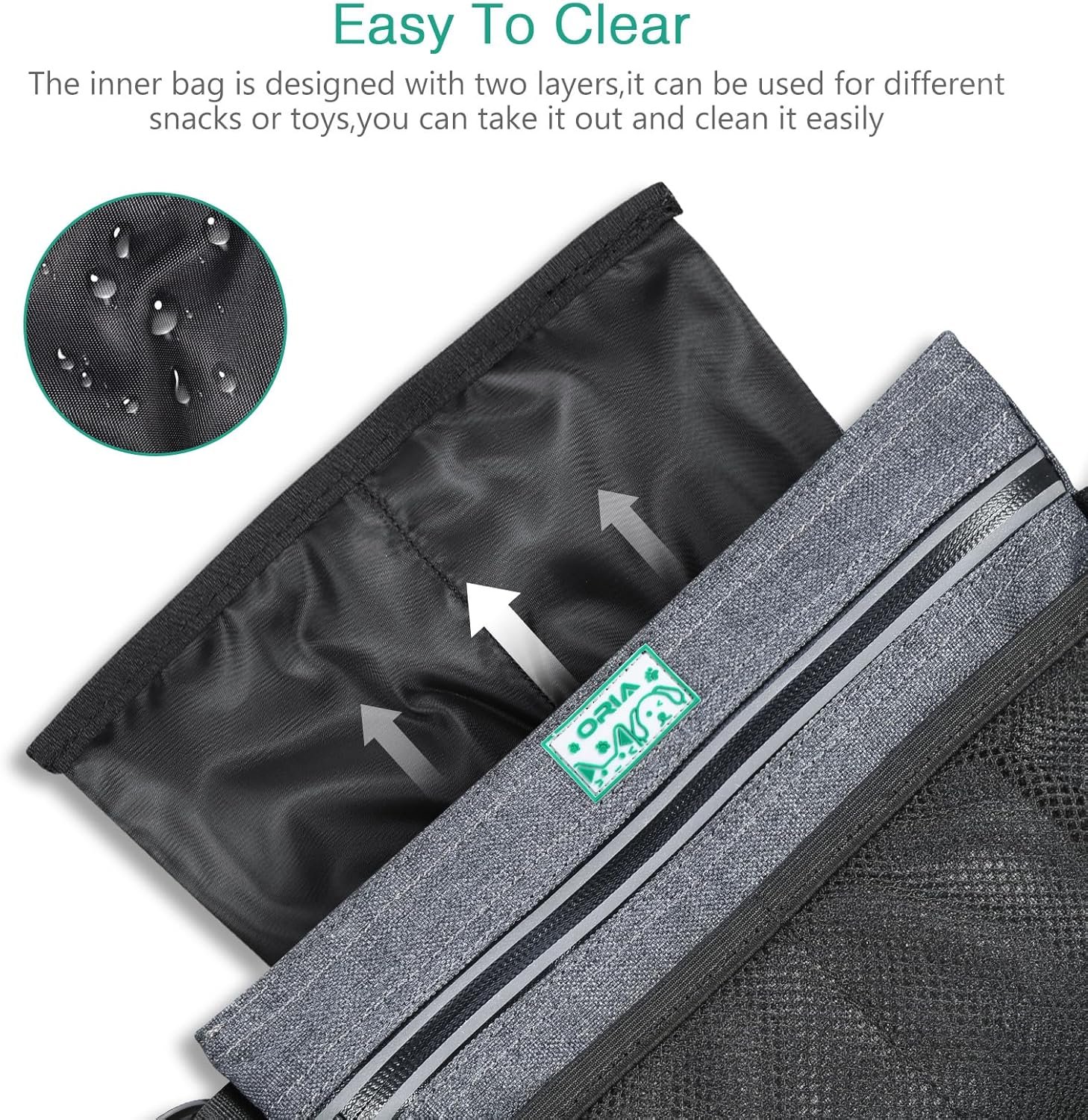 Private Label Dog Treat Training Pouch, Custom Logo Pet Out Training Belt Bag with Removable Inner Pocket, Built-in Poop Bag Dispenser Gray Manufacturer