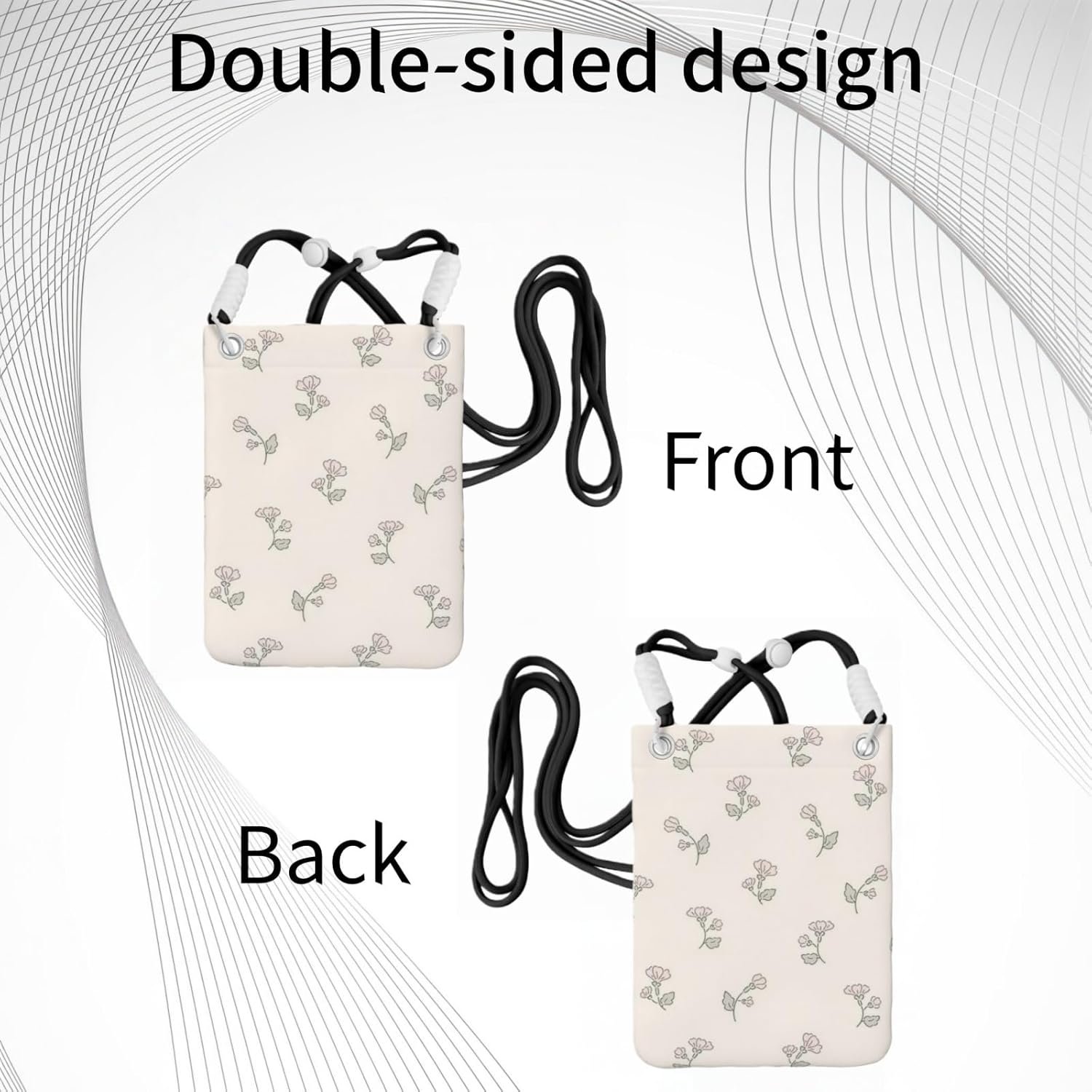 Custom Logo Crossbody Phone Bags with Adjustable and Detachable Rope, Private Label Cell Phone Purse Manufacturer for Women Men Travel Commuting