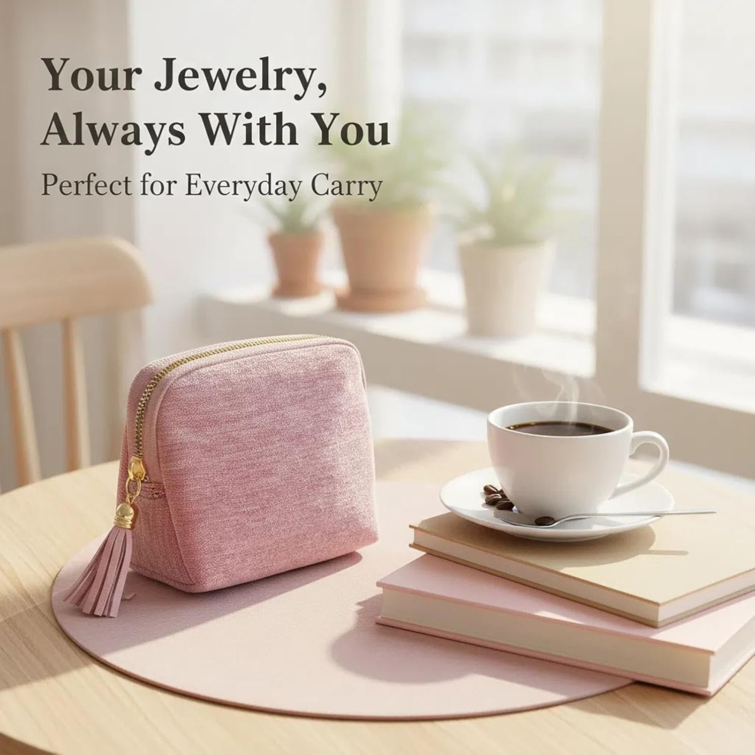 Private Label Mini Travel Jewelry Organizer Pouch with Zipper Custom Logo Small Portable Velvet Case for Earrings Rings Bracelets Gift for Women Blue Supplier