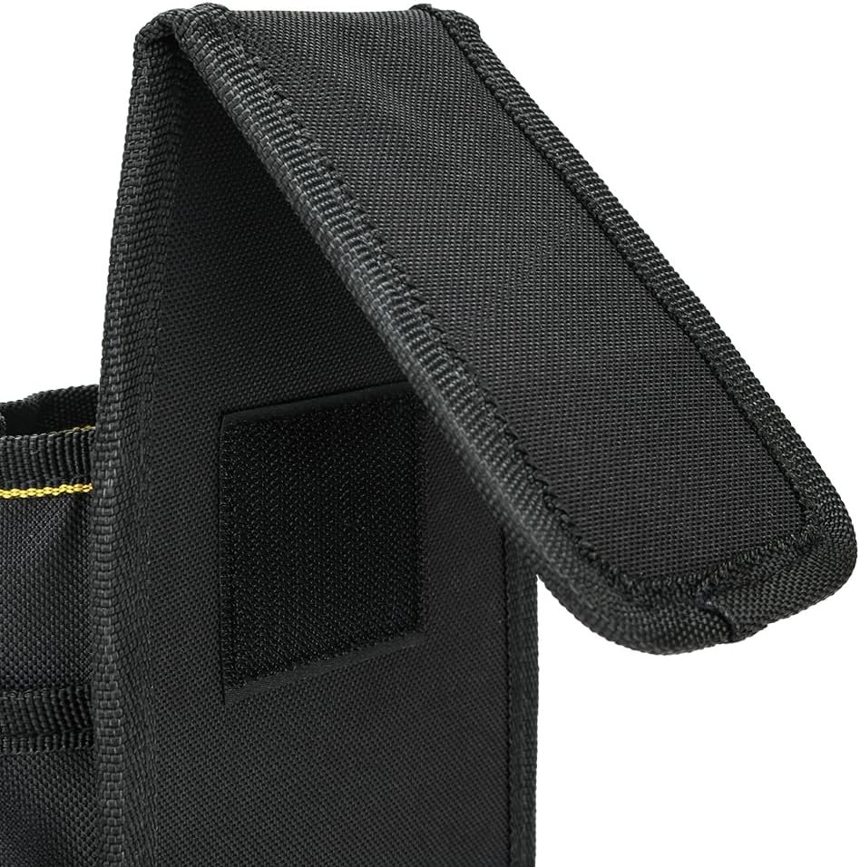 Private Label Electrician Tool Pouch with Belt 600D Oxford Cloth Custom Logo 15 Pockets 10 x 4.9 x 1.4 inches Black Manufacturer