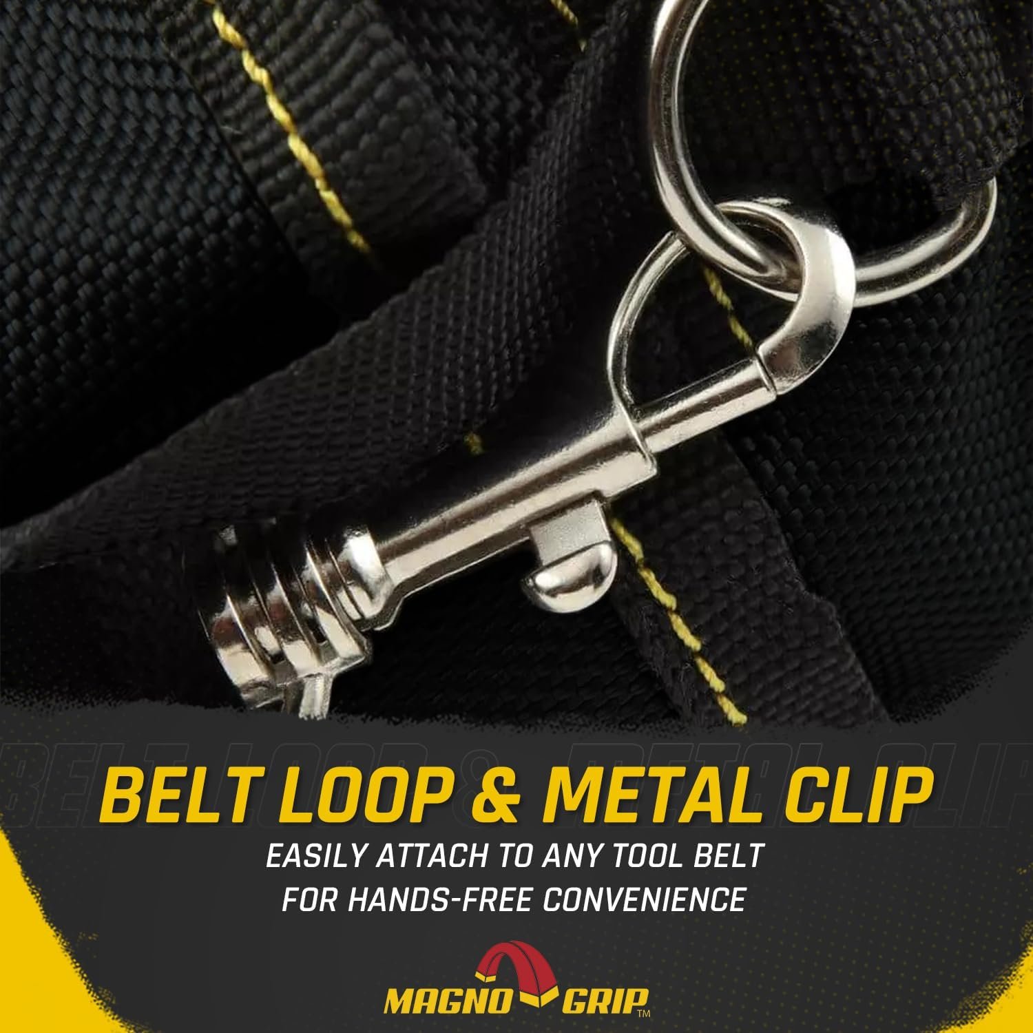 Private Label 9-Pocket Magnetic Tool Pouch - Custom Logo Heavy-Duty 1680D Ballistic Polyester Durable Water-Resistant Tool Belt Pouch with Magnetic Storage for Carpenters Electricians DIY Enthusiasts - Black Manufacturer