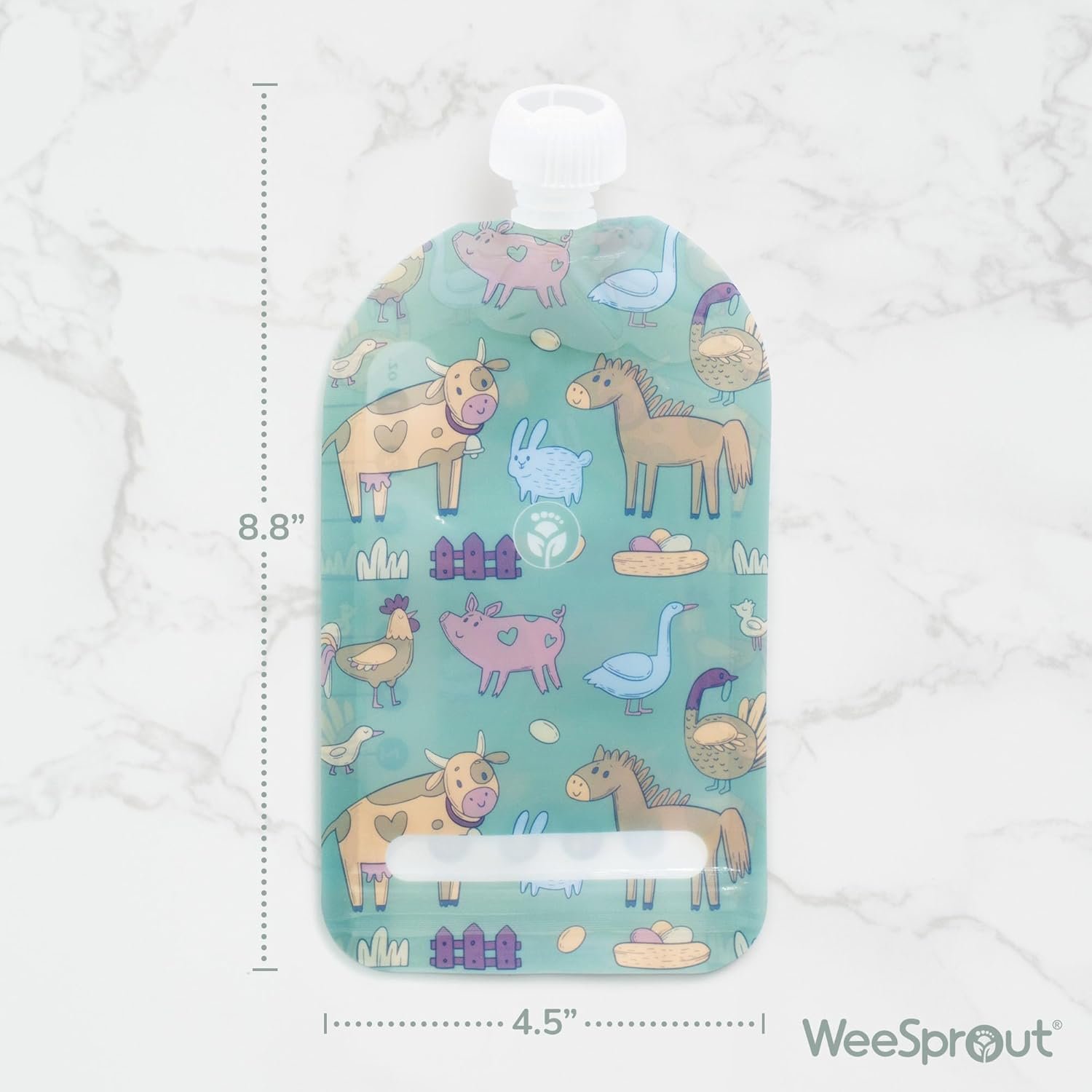 Private Label Double Zipper Reusable Food Pouches with Custom Logo for Babies & Toddlers Freezer & Dishwasher Safe 7 Fl Oz (Pack of 6) + Pouch Filler Manufacturer