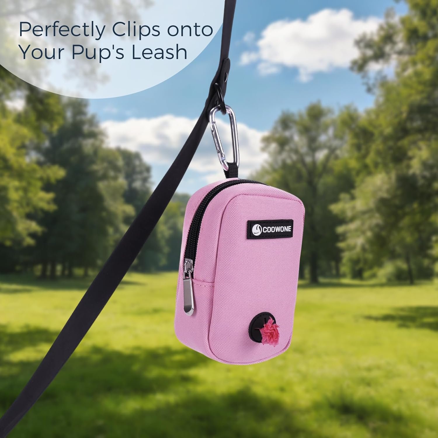 Custom Logo Dog Treat Pouch with Leash Clip, Private Label Small Waterproof Hands-Free Pet Training Treat Bag Manufacturer