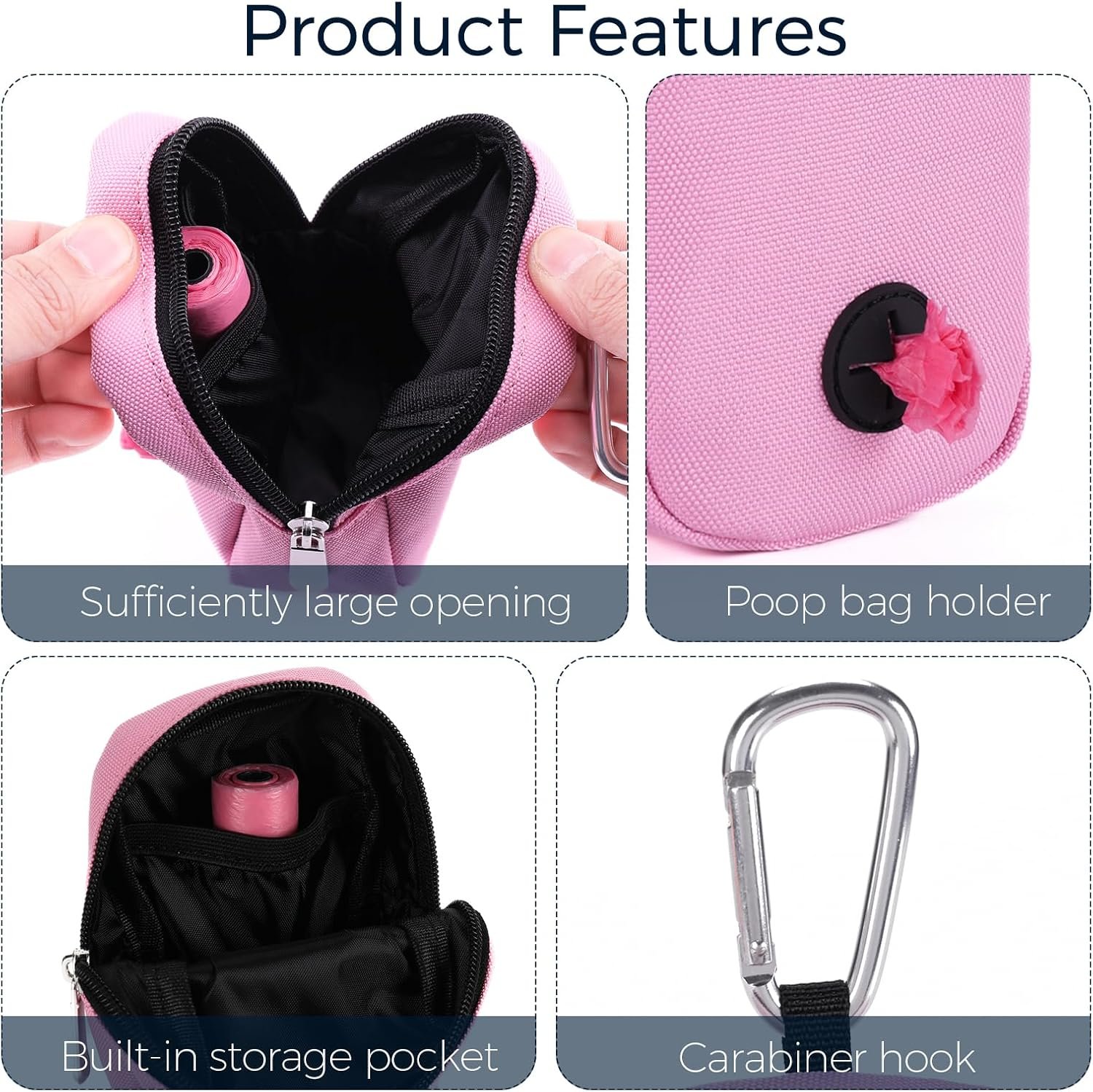 Custom Logo Dog Treat Pouch with Leash Clip, Private Label Small Waterproof Hands-Free Pet Training Treat Bag Manufacturer