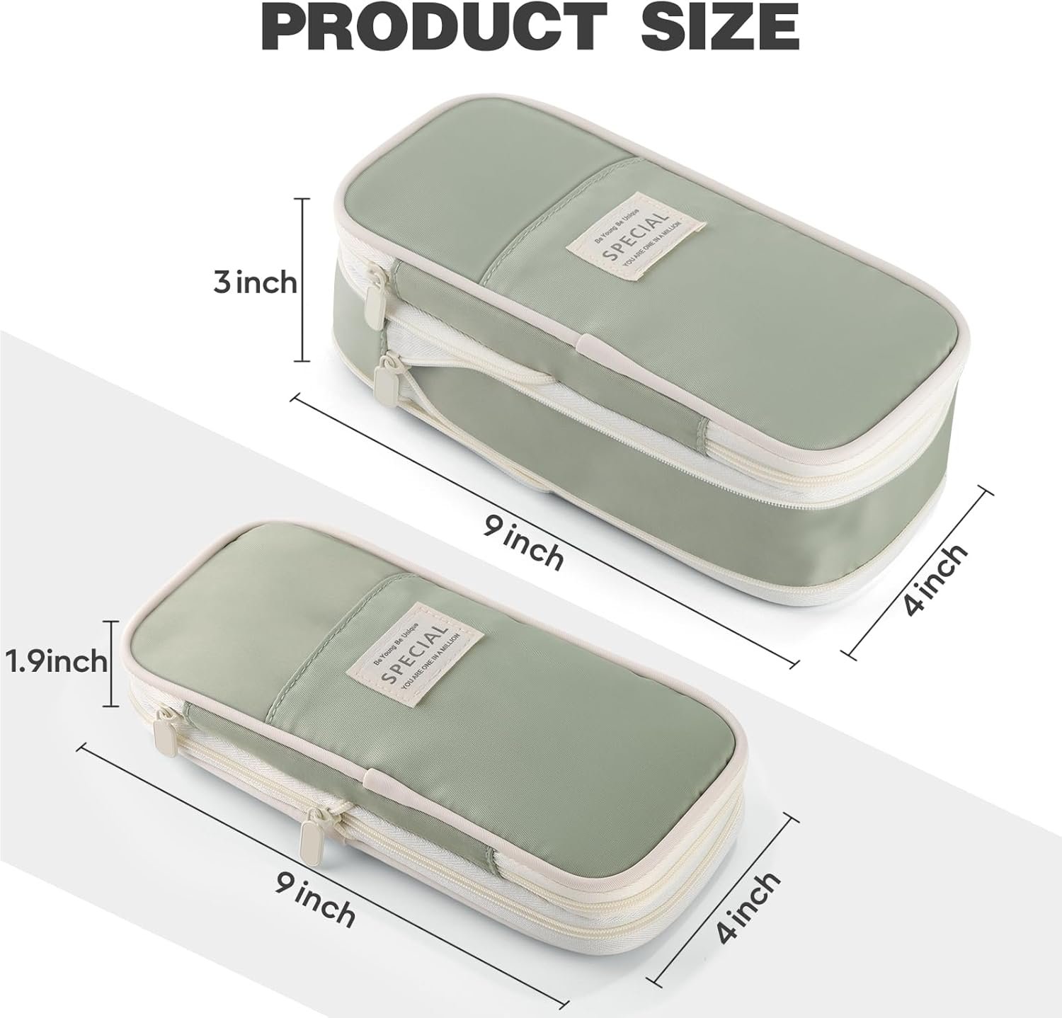 Private Label Large Capacity Pencil Case with Zipper and Custom Logo, Aesthetic Portable Pencil Pouch Stationery Organizer for Teens and Adults, Big Pencil Bag for College Office Travel from Manufacturer