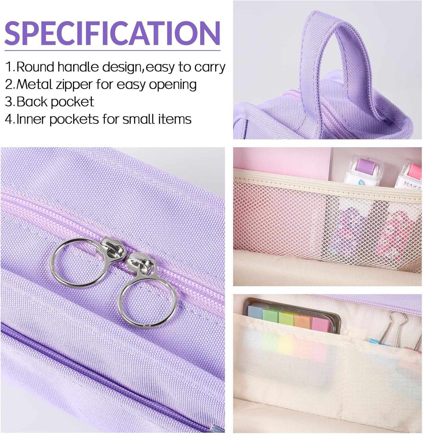 Private Label Wide Opening Large Capacity Pencil Case Custom Logo Pencil Pouch Organizer Aesthetic School Supplies Stationery Marker Makeup Bag Manufacturer
