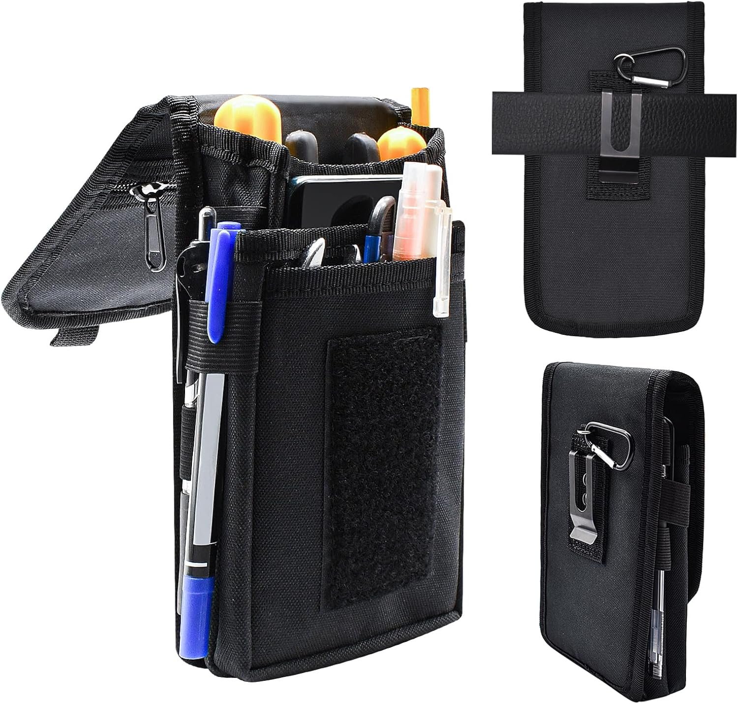 Custom Logo Belt Tool Pouch Tactical Utility Organizer Cell Phone Holder Durable Heavy-Duty 1000D Nylon Private Label EDC Multitool Holster Manufacturer Multi-Pockets for Electricians Handymen Work Hiking Daily Use