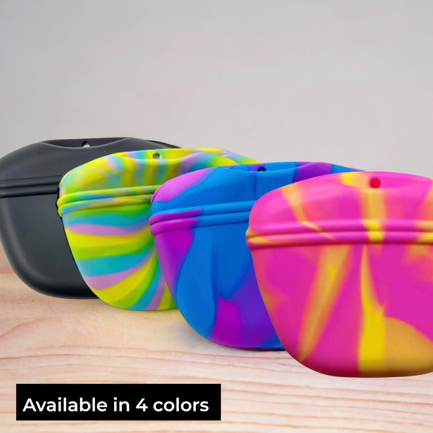 Custom Logo Clip-On Silicone Dog Treat Pouch Magnetic Closure Hands-Free Private Label Training Bag Manufacturer for Walks Obedience Agility Dog Training Accessories (Blue Swirl)