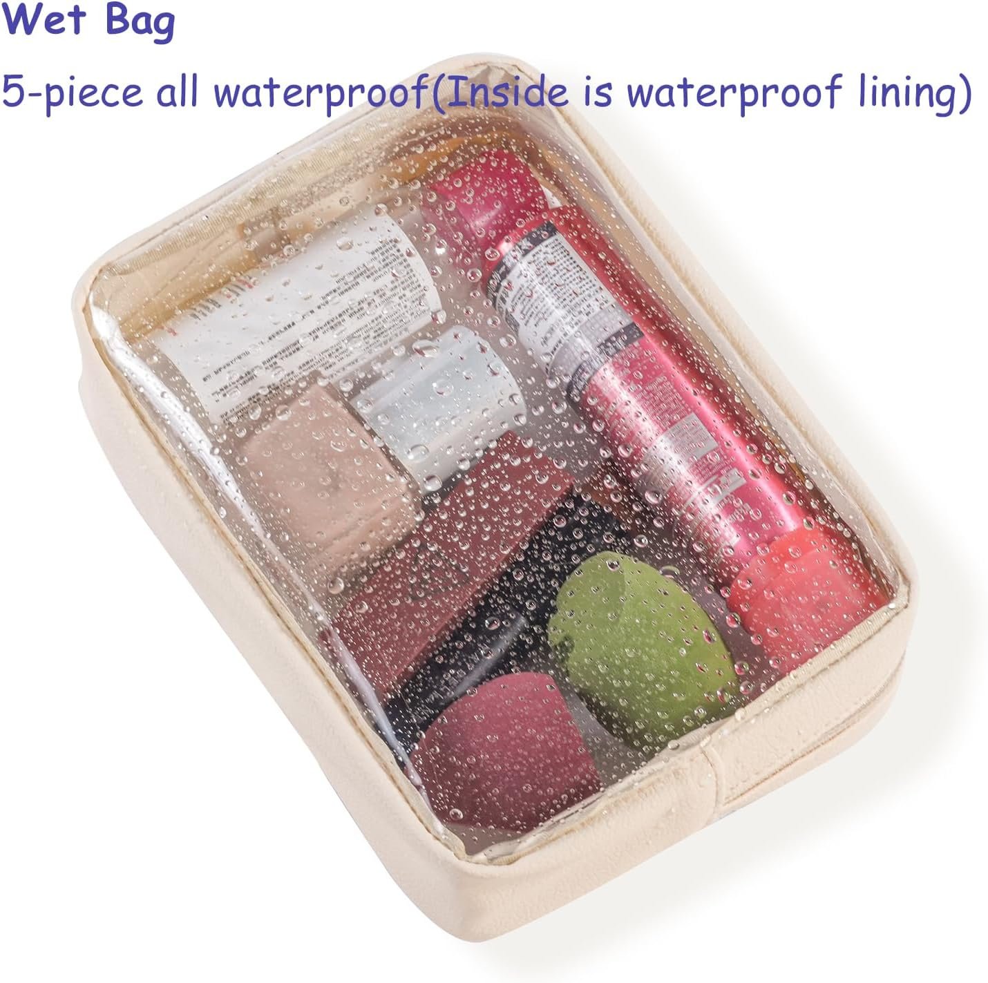 Custom Logo 5-Piece TSA Approved Diaper Bag Organizer Pouch Set Private Label Clear Waterproof TPU Kids Toiletry Storage Travel Packing Clutch Cube Bags for Baby Nursing Manufacturer