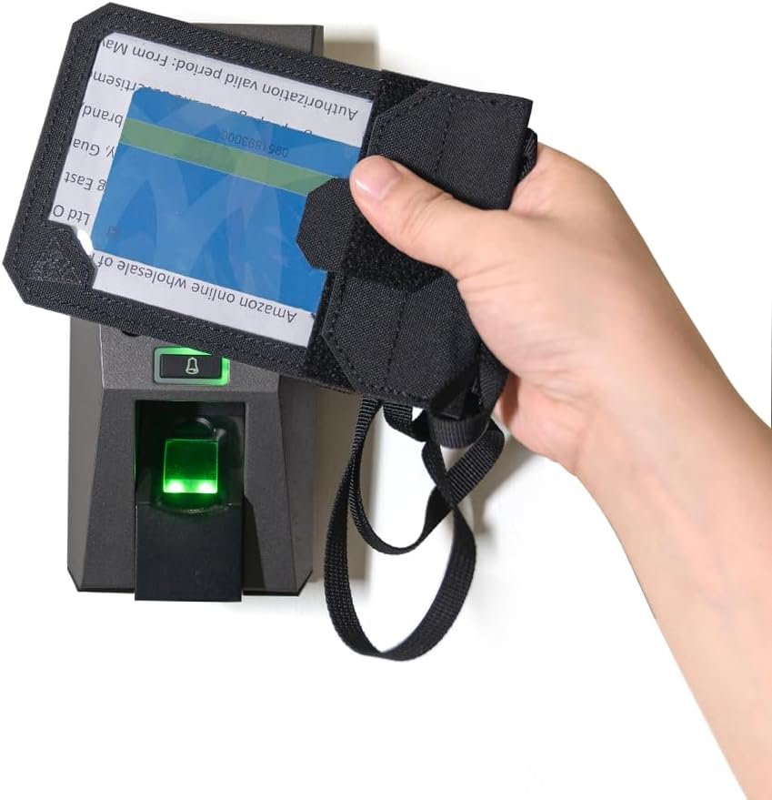 Private Label Tactical ID Card Holder Visual Surface EDC Pouch Custom Logo with Zipper Pocket Badge Credit Card Organizer Holster Neck Lanyard Hanging Hook Loop Closure Manufacturer