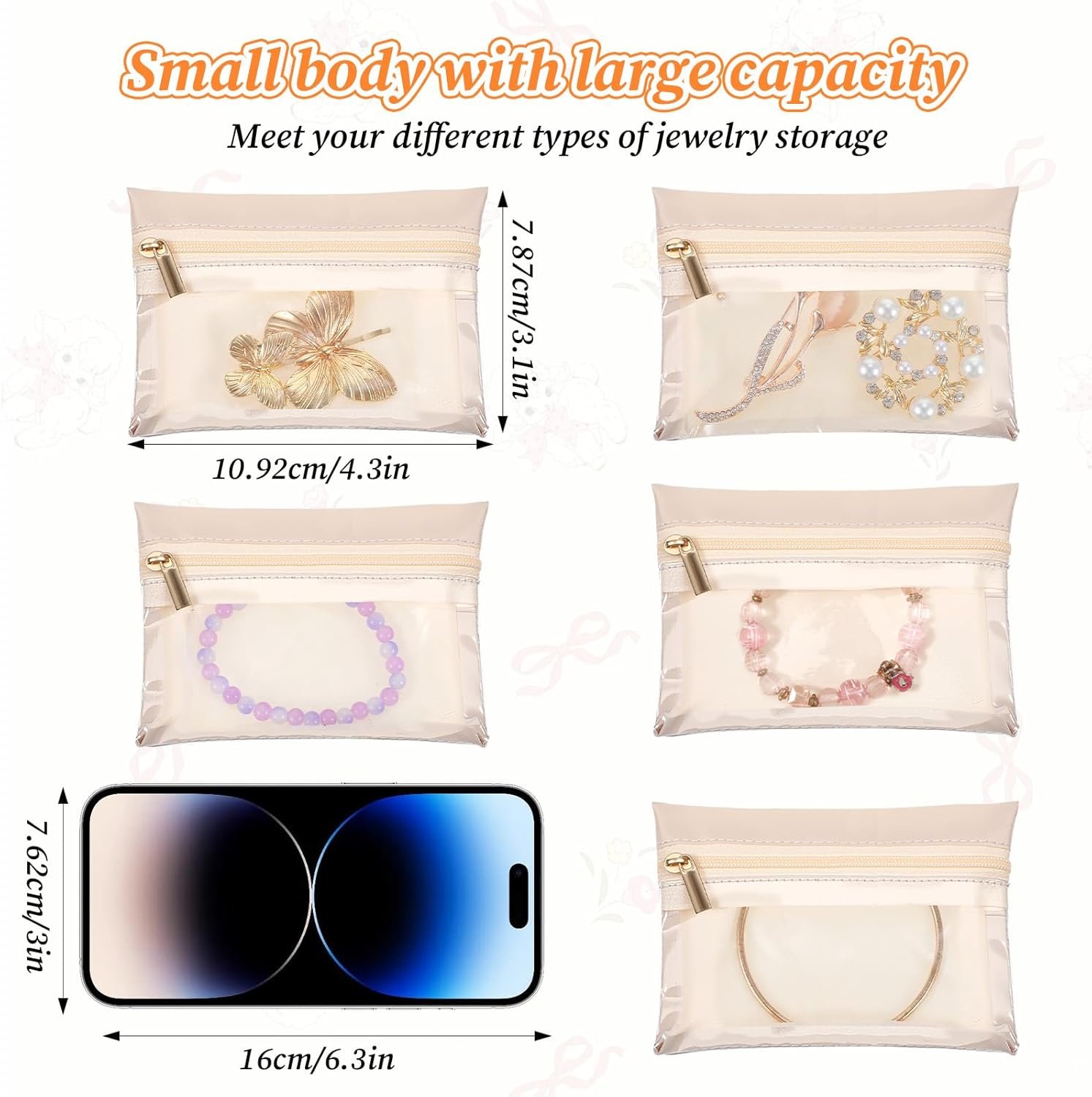 Custom Logo 40 Pcs Bulk Travel Jewelry Pouches Private Label Flannel Clear Portable Velvet Silk Small Zipper Pocket Organizers Makeup Bags Manufacturer for Rings Bracelets Earrings Necklaces