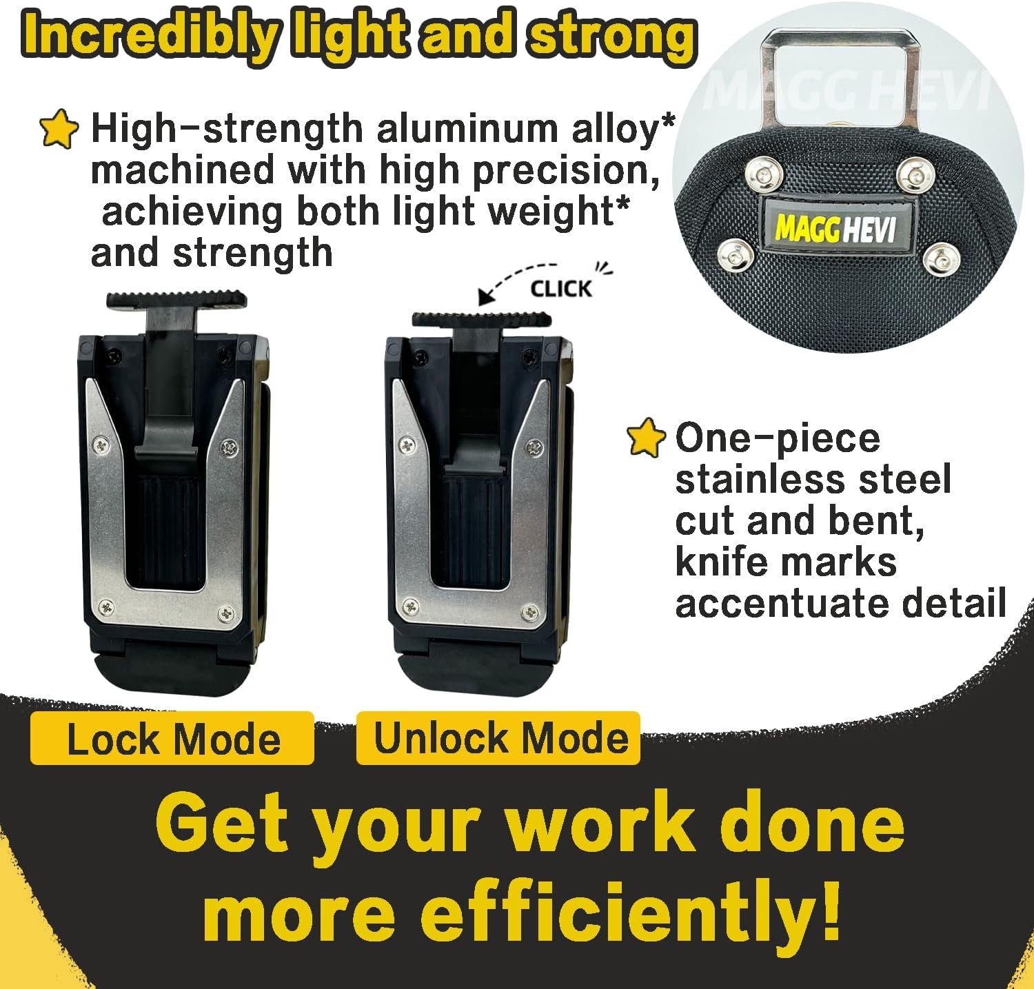 Custom Logo Tool Pouch with Belt Clip Quick Attach and Release from Tool Belts Manufacturer Utility Organizer Private Label for Electrician Carpenter Construction Technician