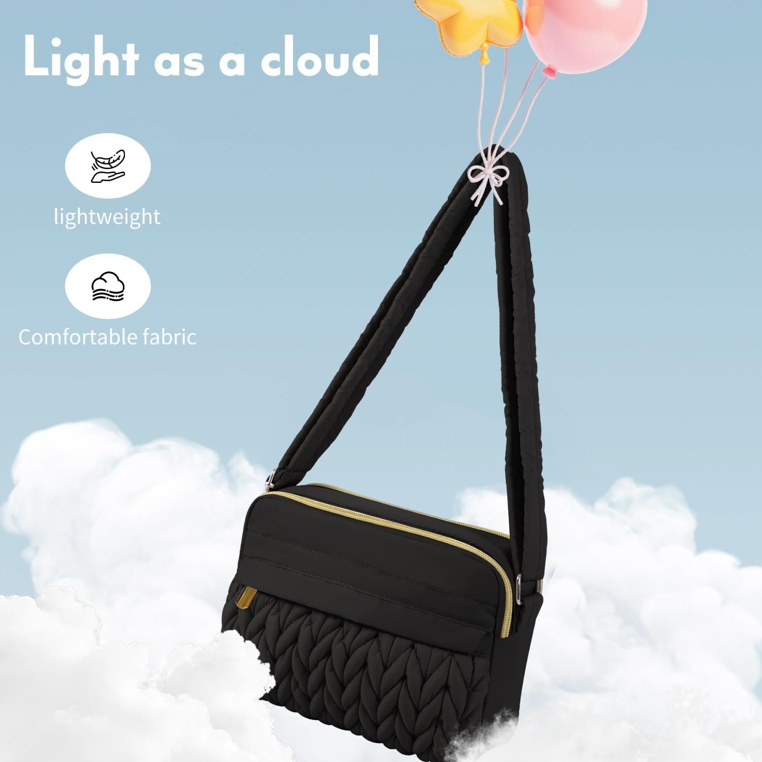 Private Label Mini Crossbody Bags for Women with Custom Logo Small Puffy Cell Phone Purse Manufacturer