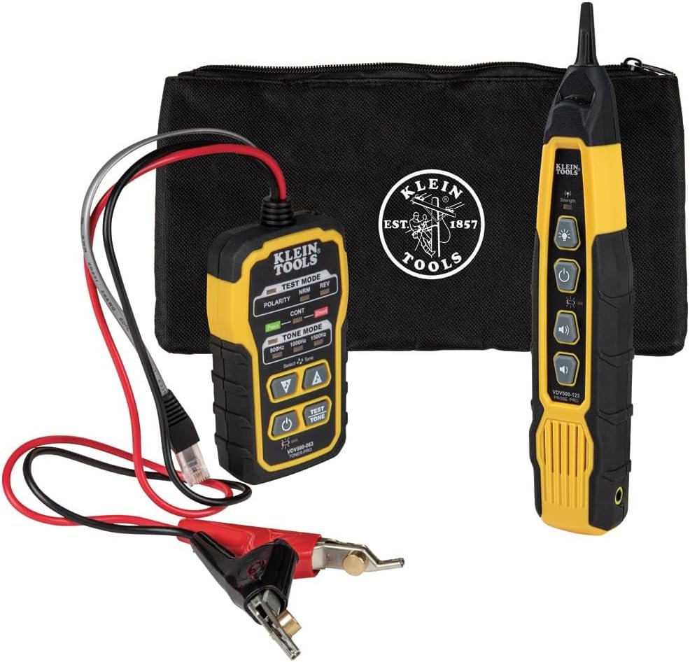 Custom Logo VDV770-500 Nylon Zipper Pouch Divided Private Label Black Tool Bag for Tone and Probe Kit VDV500-820 Manufacturer