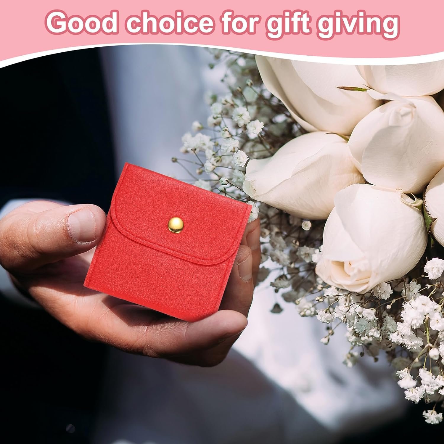 Custom Logo 6 Pcs 8 Inch PU Leather Mini Jewelry Pouches Private Label Soft Storage Bags for Rings Necklace Bracelet Travel Blue from Manufacturer