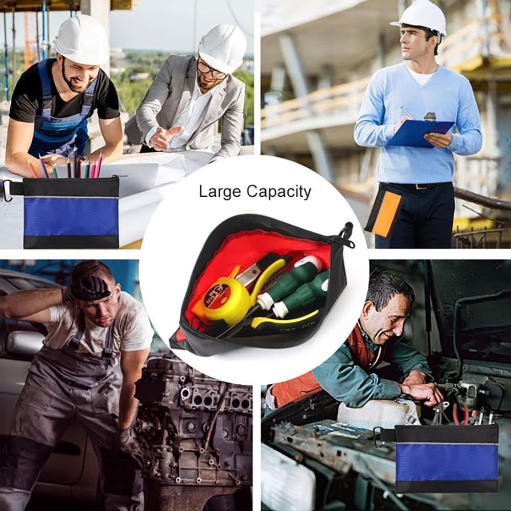 Custom Logo 4 Pack Small Tool Pouches with Zipper Private Label Waterproof Heavy Duty Multipurpose Storage Organizers Manufacturer