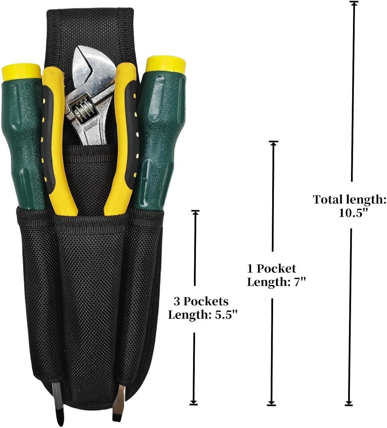 Custom Logo Small Tool Pouches with Belt Clip Private Label Electrician Tool Organizer Holster with 4 Pockets Manufacturer