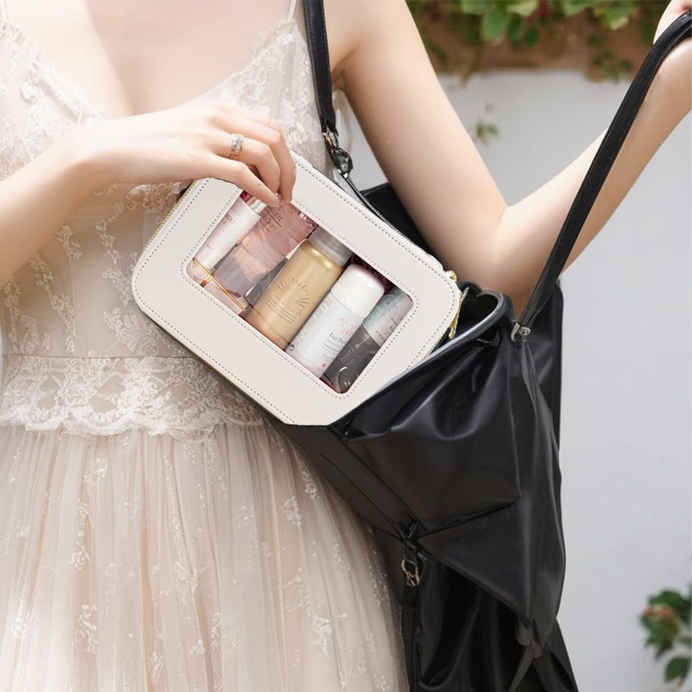 Private Label TSA Approved Clear Travel Makeup Bag Set with Zipper - Custom Logo Portable Cosmetic Toiletry Pouch Car Organizer Manufacturer