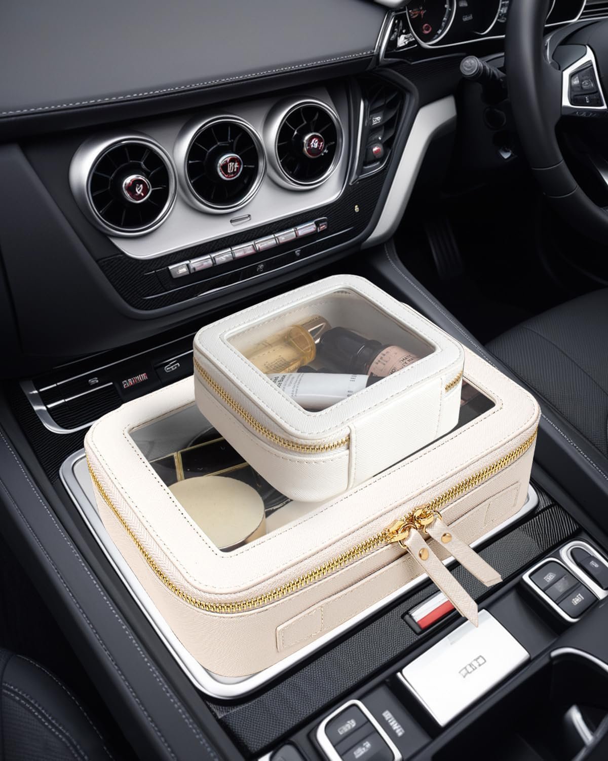 Private Label TSA Approved Clear Travel Makeup Bag Set with Zipper - Custom Logo Portable Cosmetic Toiletry Pouch Car Organizer Manufacturer