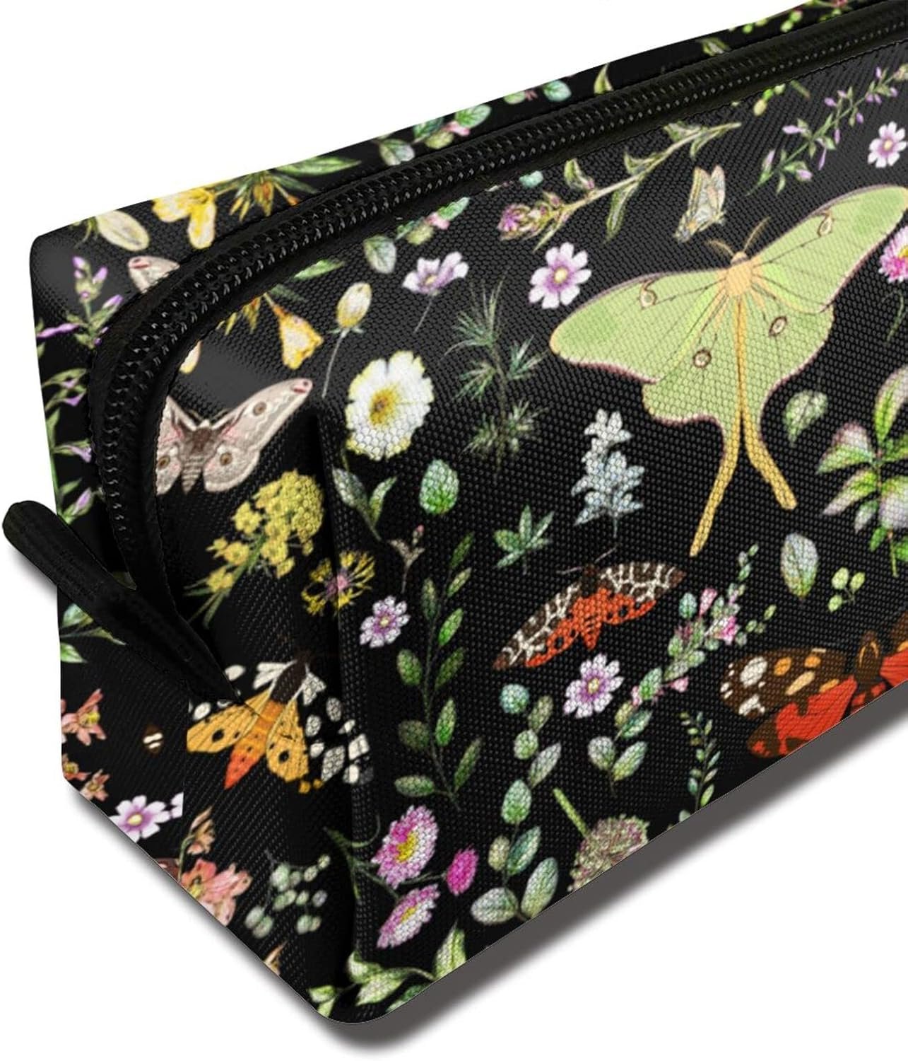 Custom Logo Butterflies Moths Flower Makeup Bag for Women Private Label Portable Cosmetic Zipper Pouch Travel Toiletry Organizer Manufacturer Custom Logo Butterflies Moths Flower Makeup Bag for Women Private Label Portable Cosmetic Zipper Pouch Travel Toiletry Organizer Manufacturer